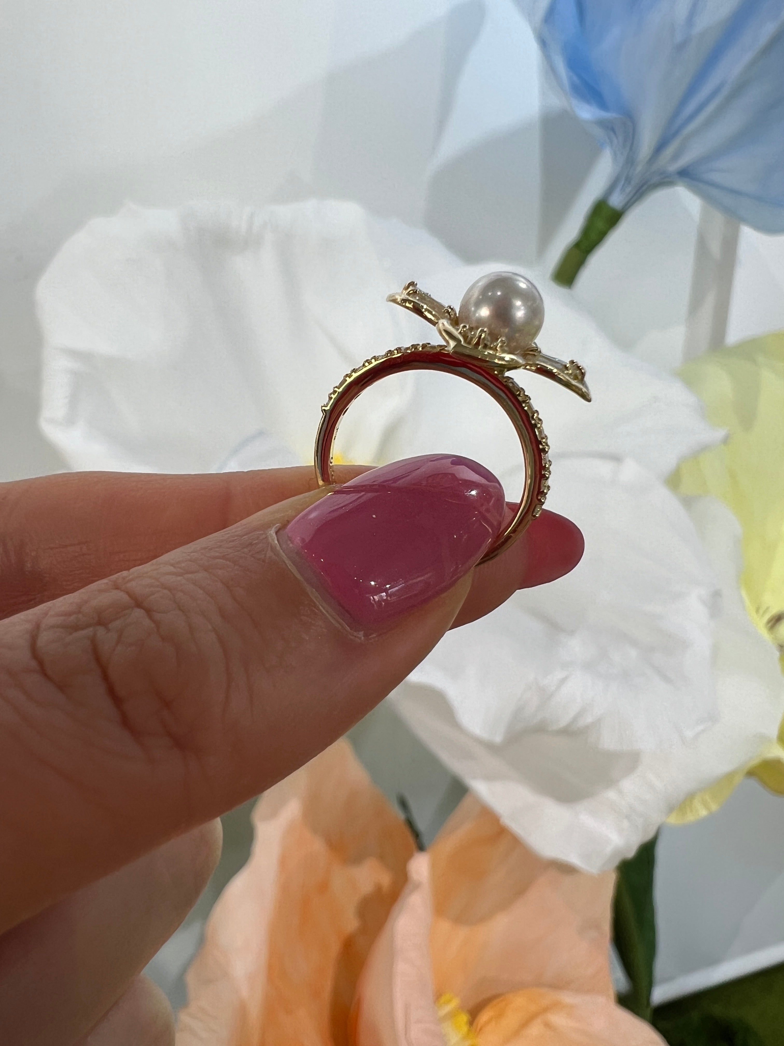 ［ポプリン］リング あこや6ミリ｜A Jewelry Box 公式通販サイト