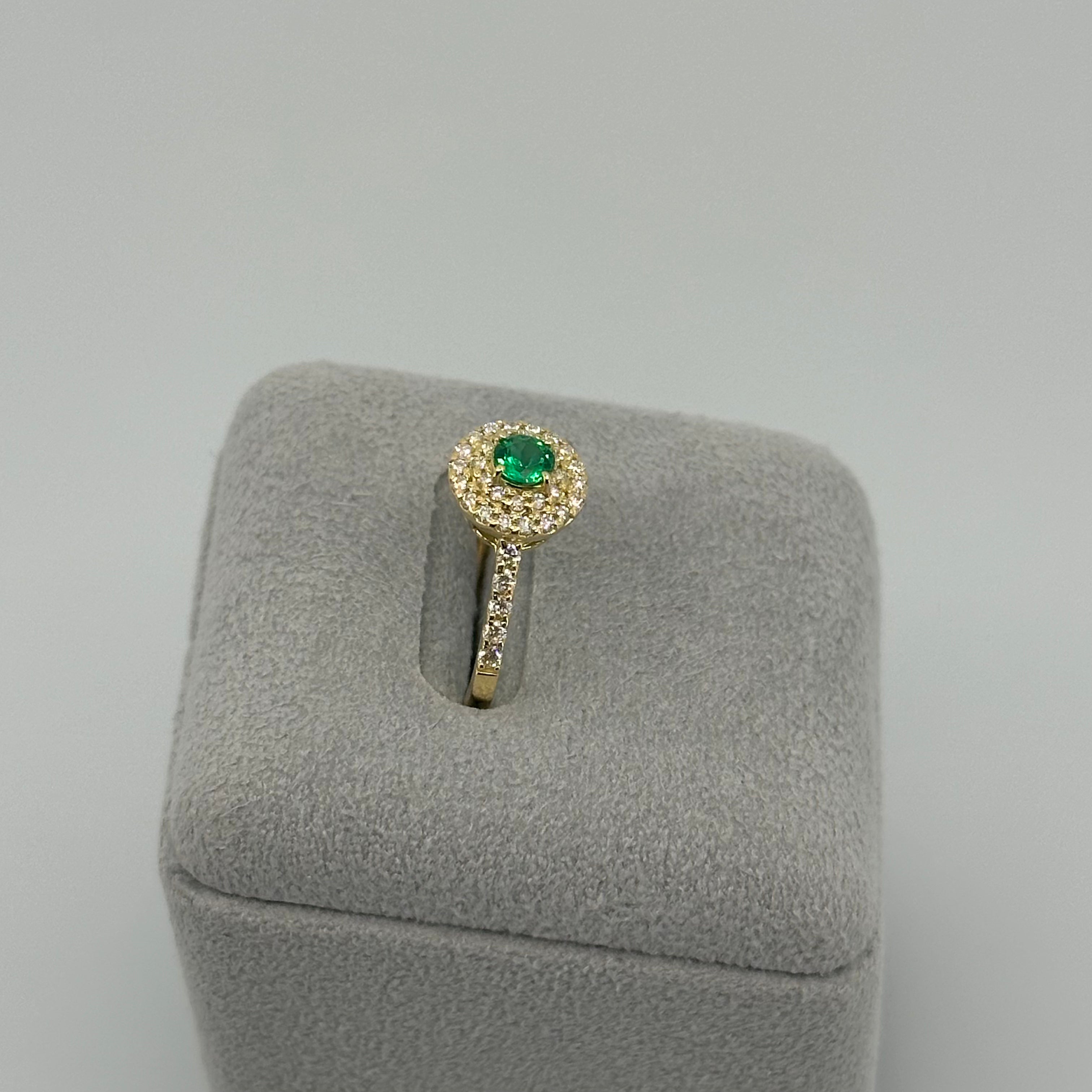 ［新作/1点限定］リング　エメラルド RO YG　8