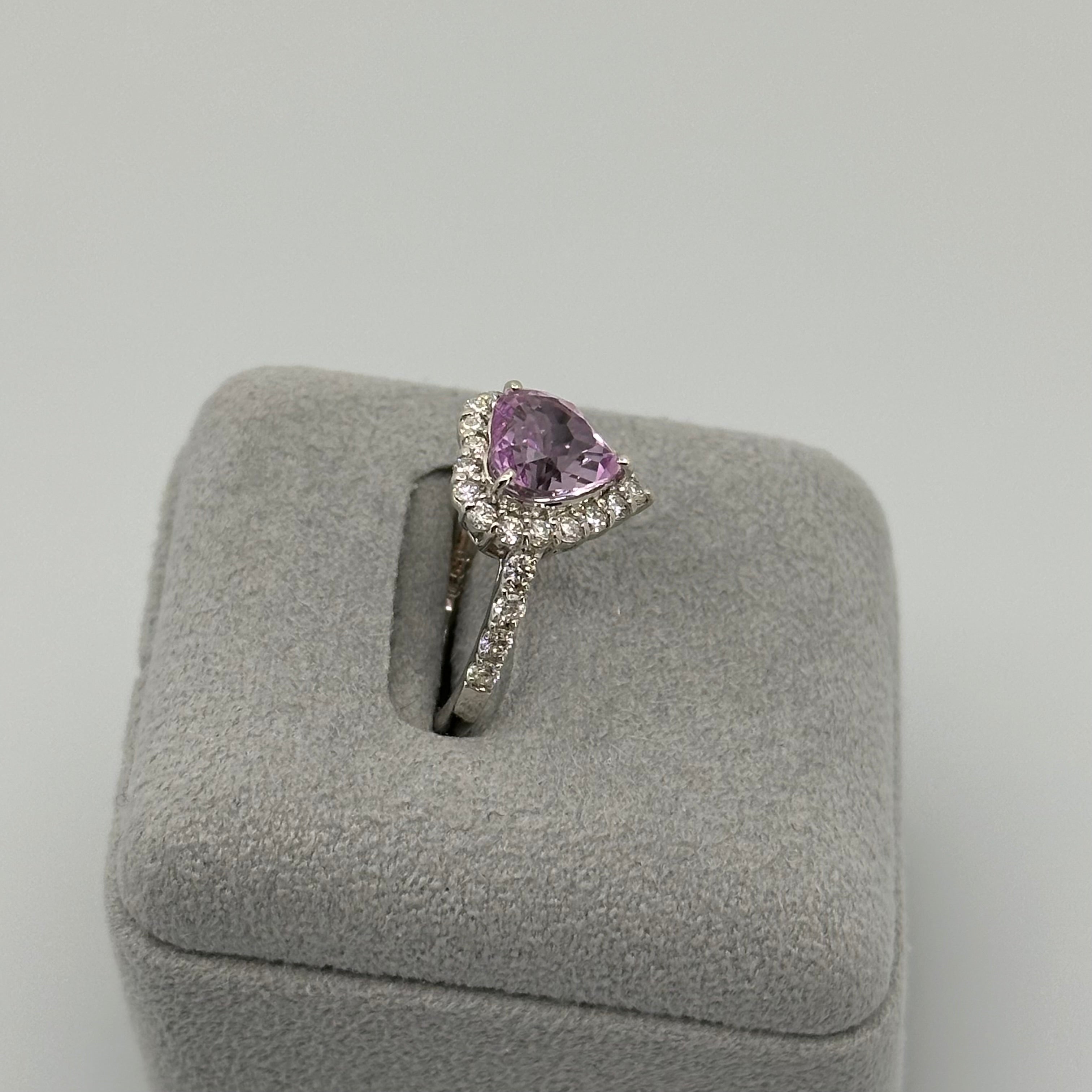 【新作3本限定/ライラック】リング クンツァイト 2.2ct HS PT｜A Jewelry Box 公式通販サイト