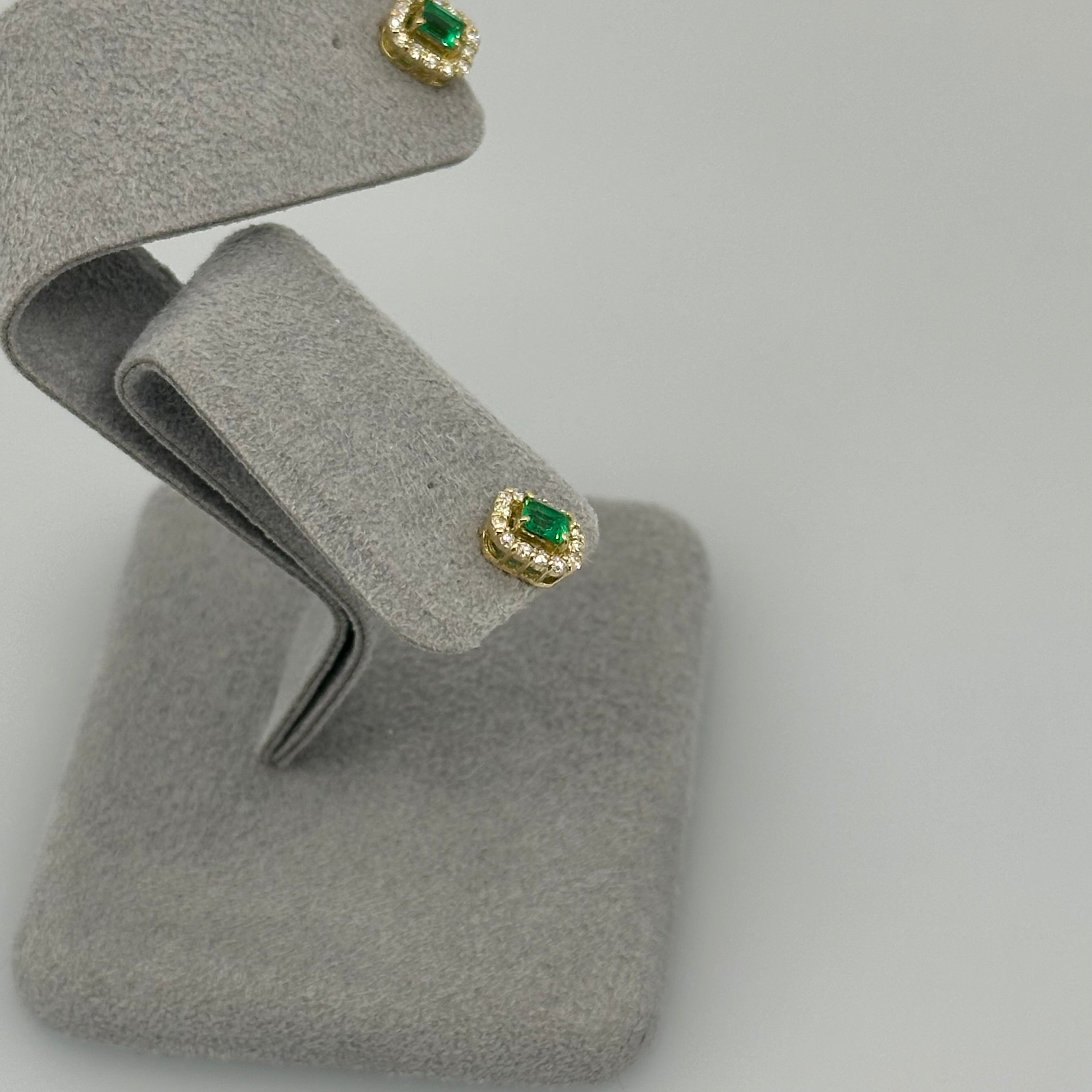 ［新作/1点限定］ピアス　エメラルド YG 2