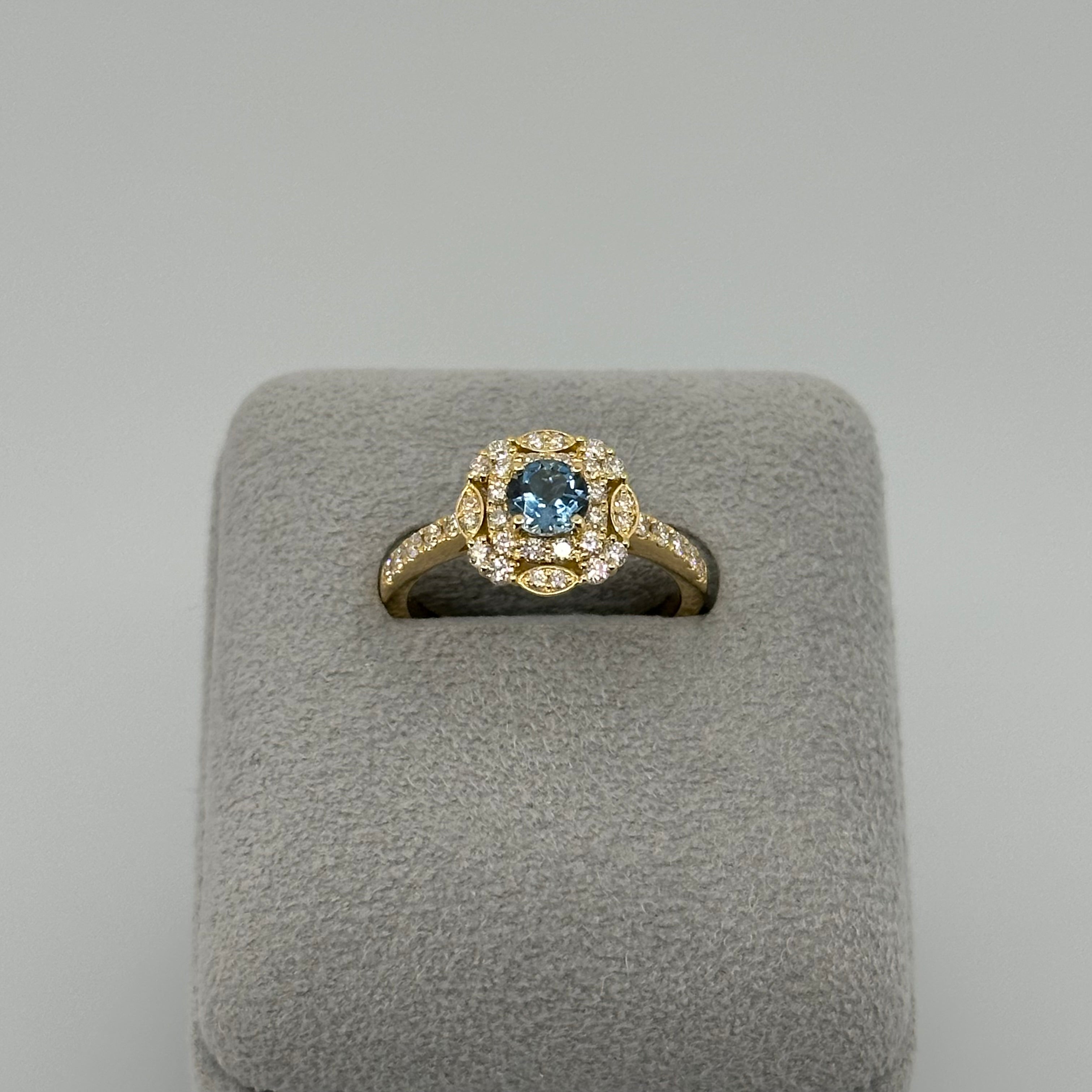 [新作/個数限定カテドラル] リング アクアマリン サンタマリアカラー