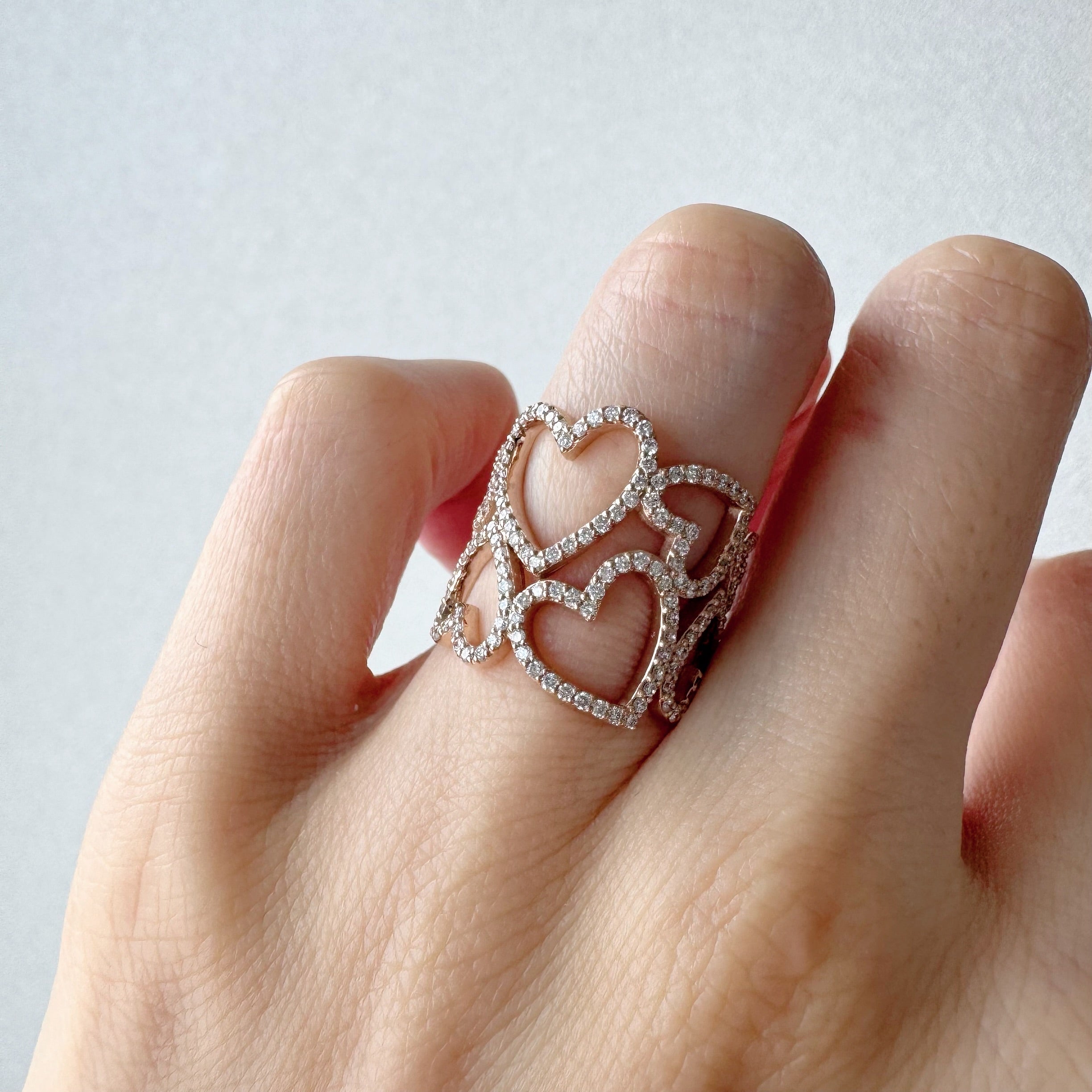 宝石商 櫻井彩子 ハートシェイプダイヤリング ハートシェイプ | A