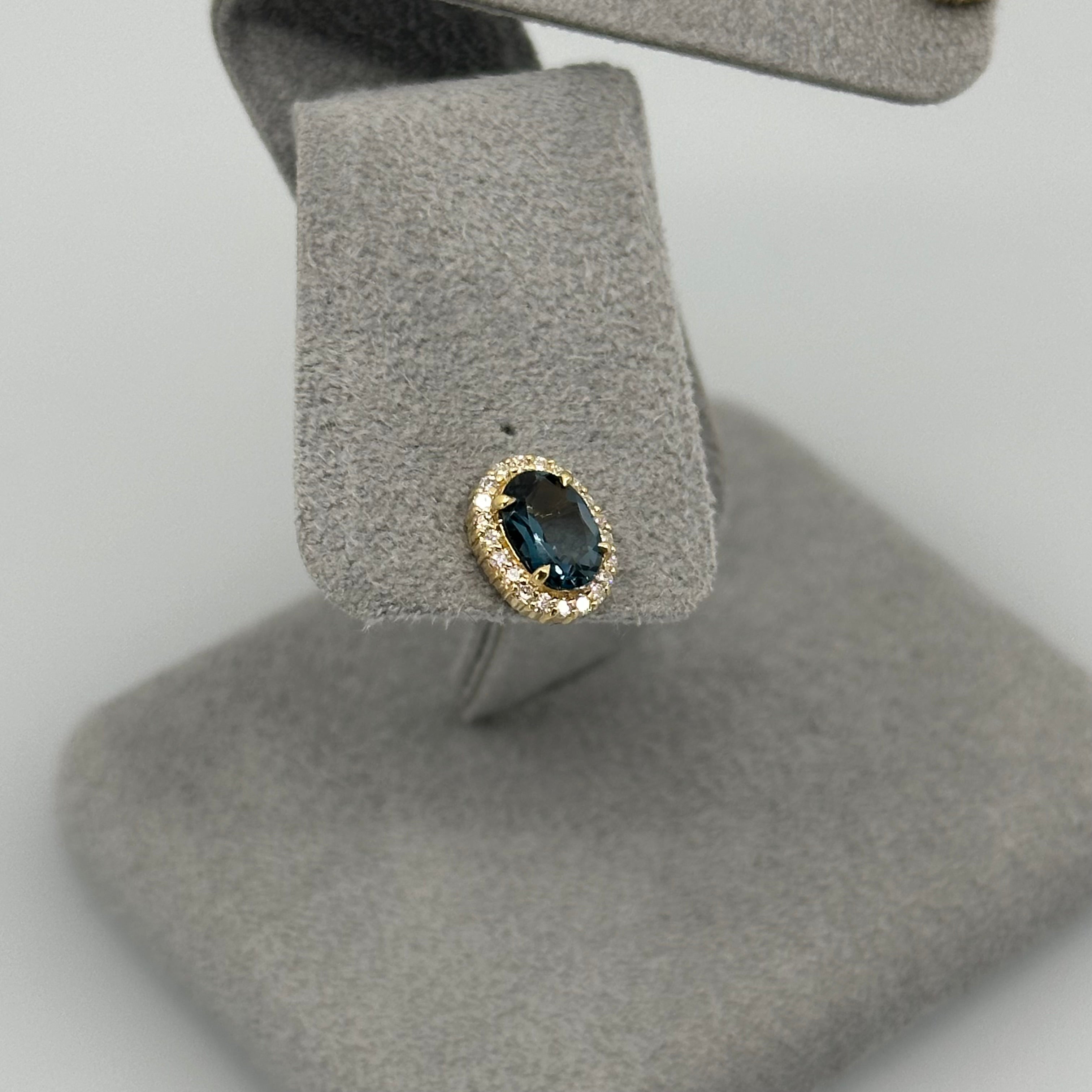 ［新作/個数限定/ミスト］ピアス　ロンドンブルートパーズ/モルガナイト