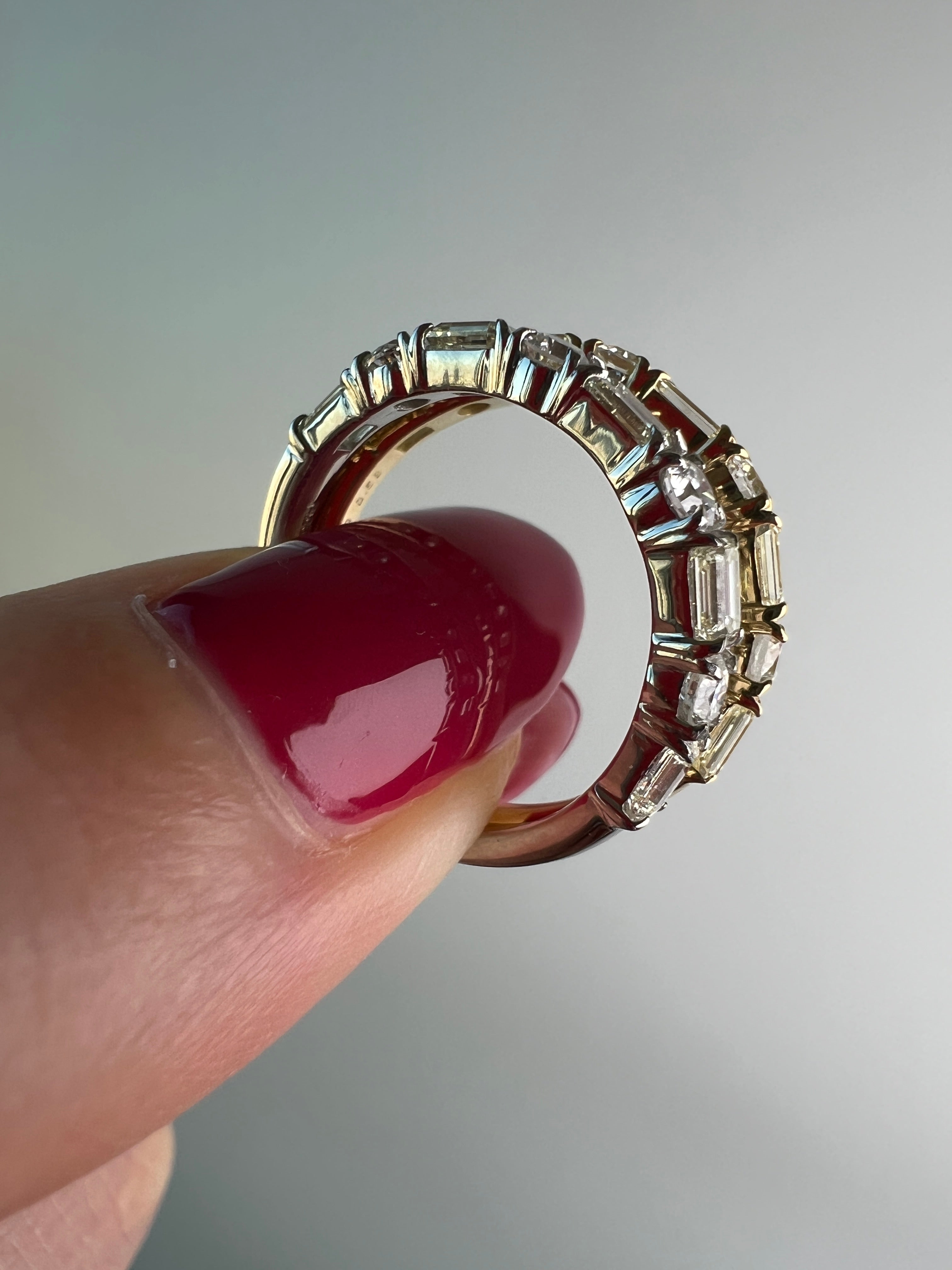 [ノンシャラン］リング ダイヤ 0.8ct RO BG PT K18YG｜A Jewelry Box 公式通販サイト
