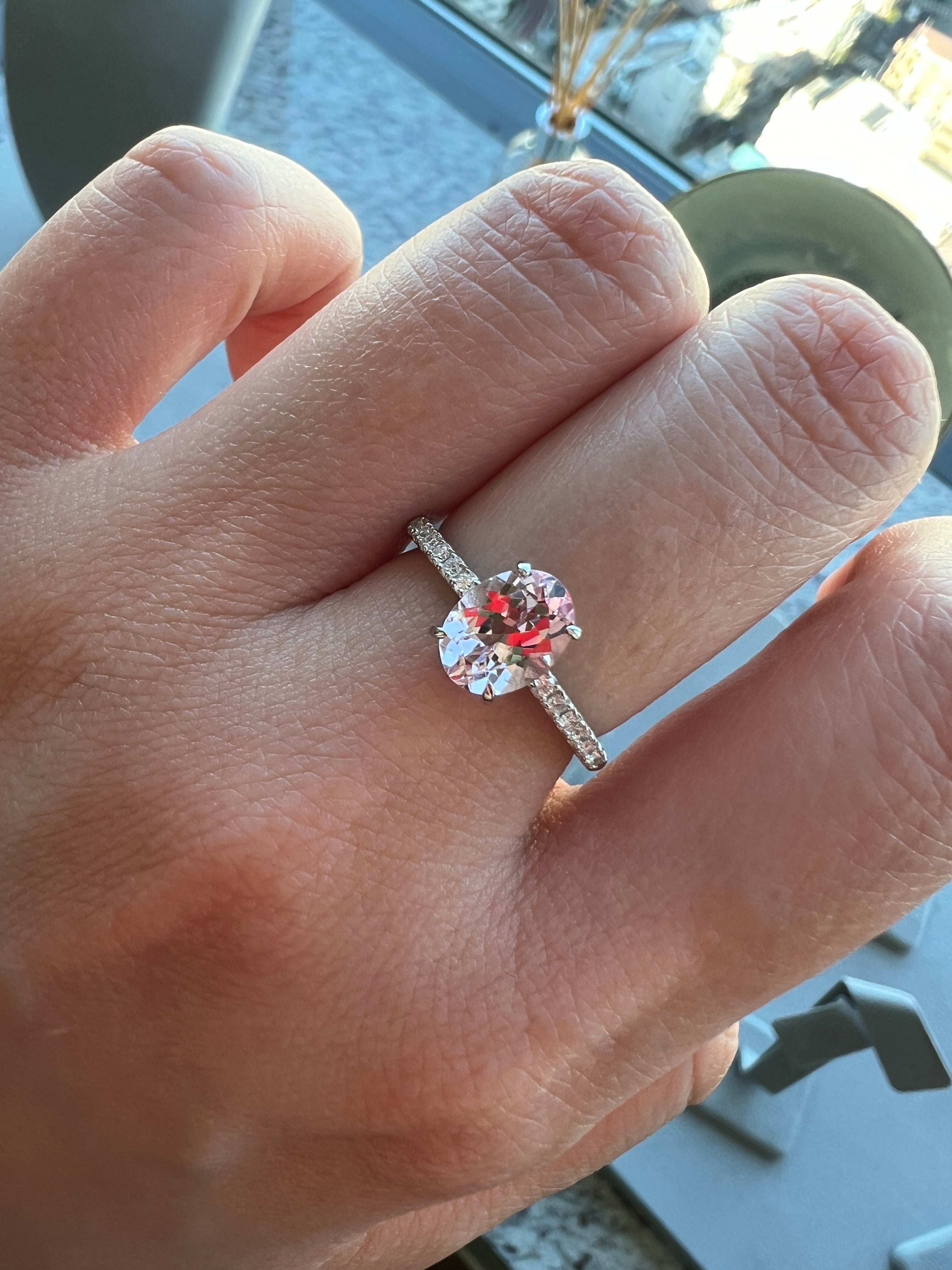 マリンちゃん（ラメールの恋人）モルガナイトPTリング｜A Jewelry Box 公式通販サイト