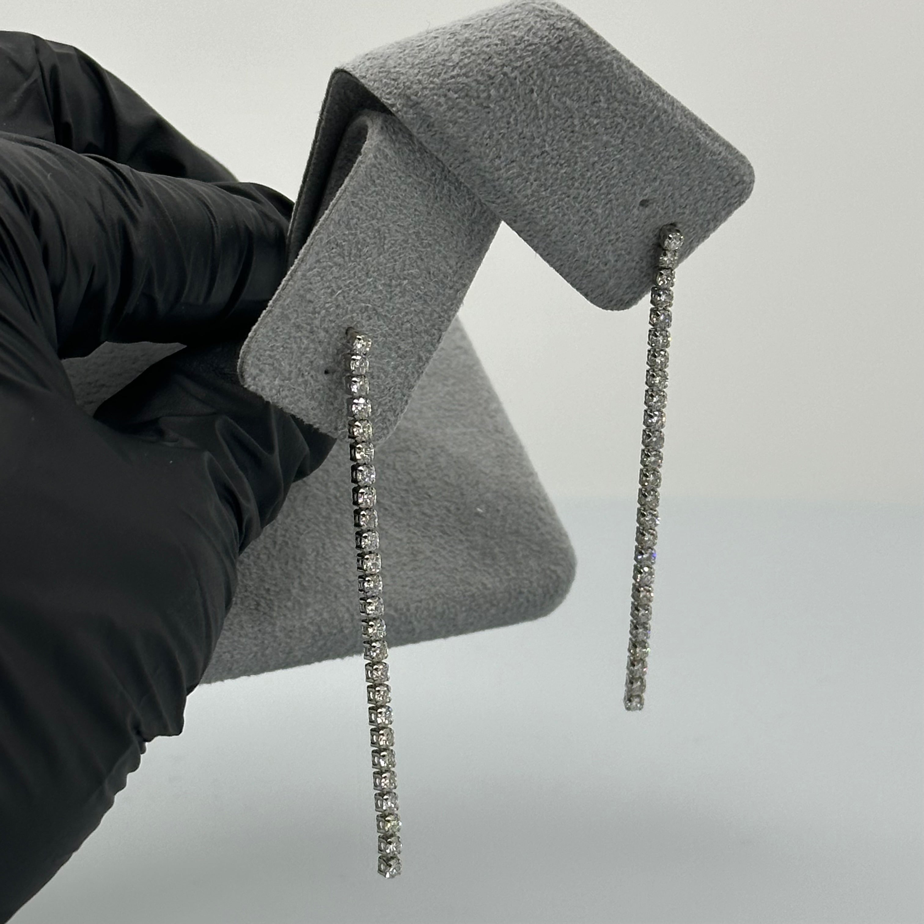 ［一点物/エタンスレ]ピアス ダイヤ ロング 1ct前後×2｜A Jewelry Box 公式通販サイト