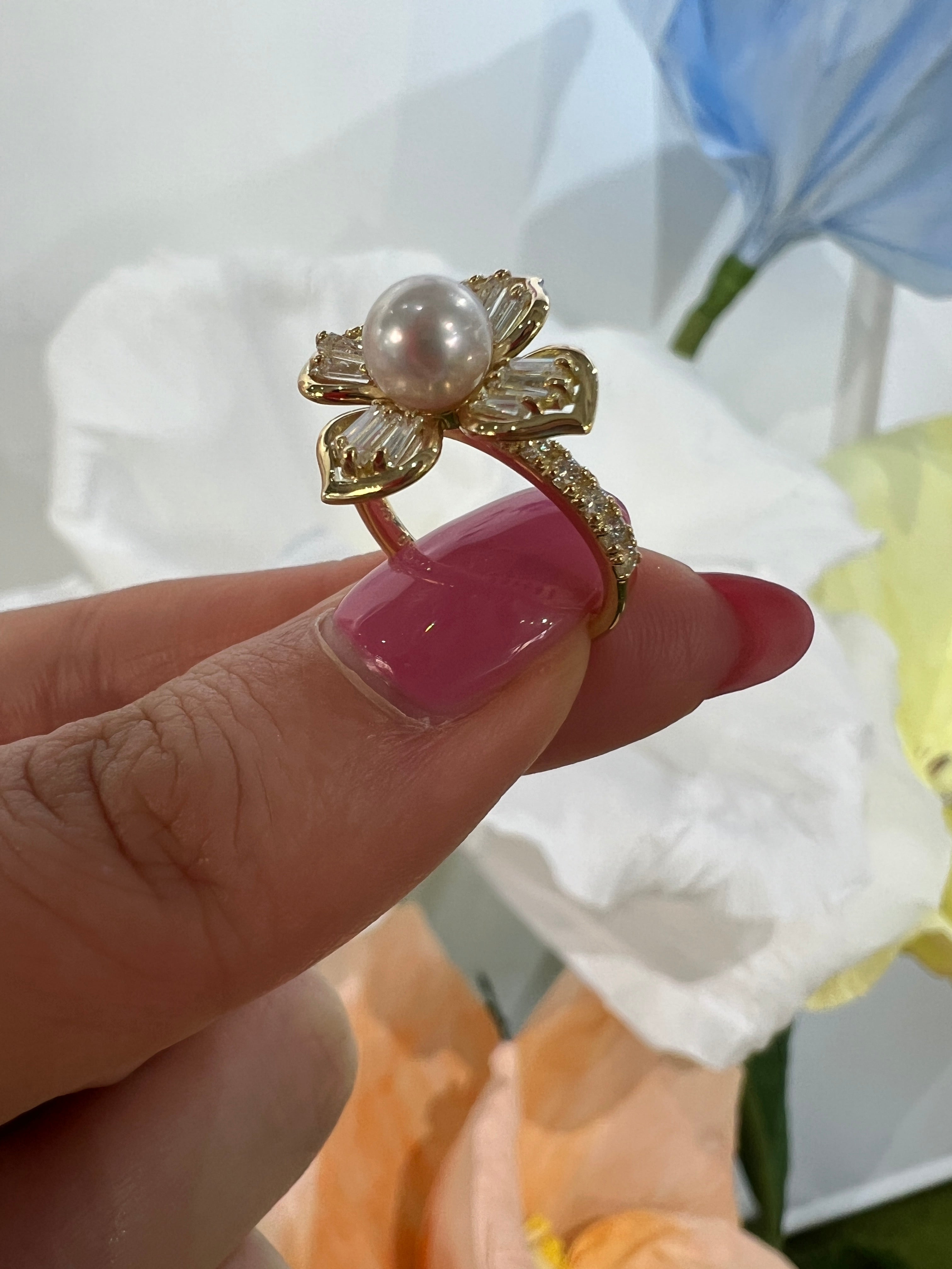 ［ポプリン］リング あこや6ミリ｜A Jewelry Box 公式通販サイト