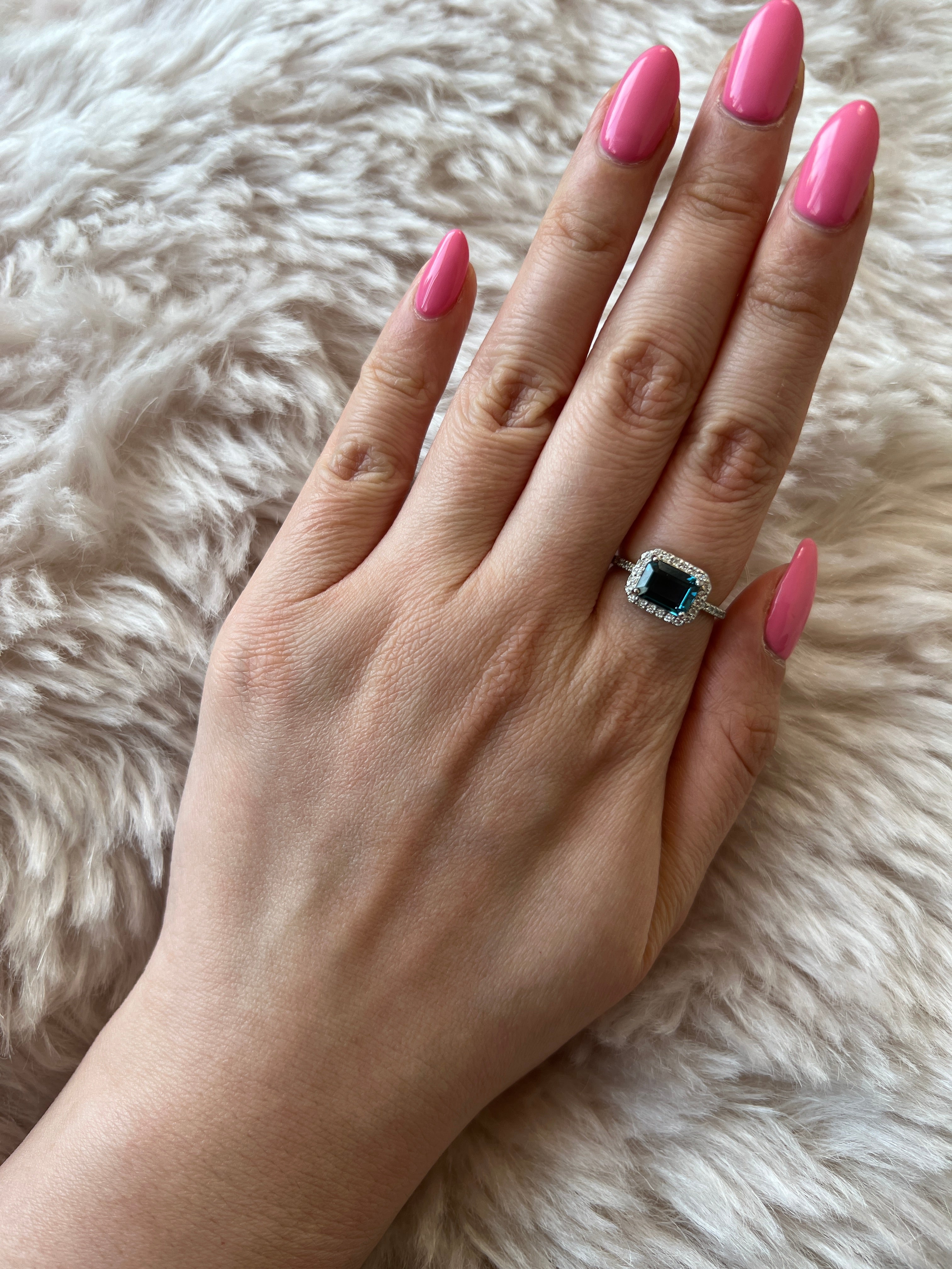 [ベイビーマドンナ]リング ペリドット/ロンドンブルートパーズ