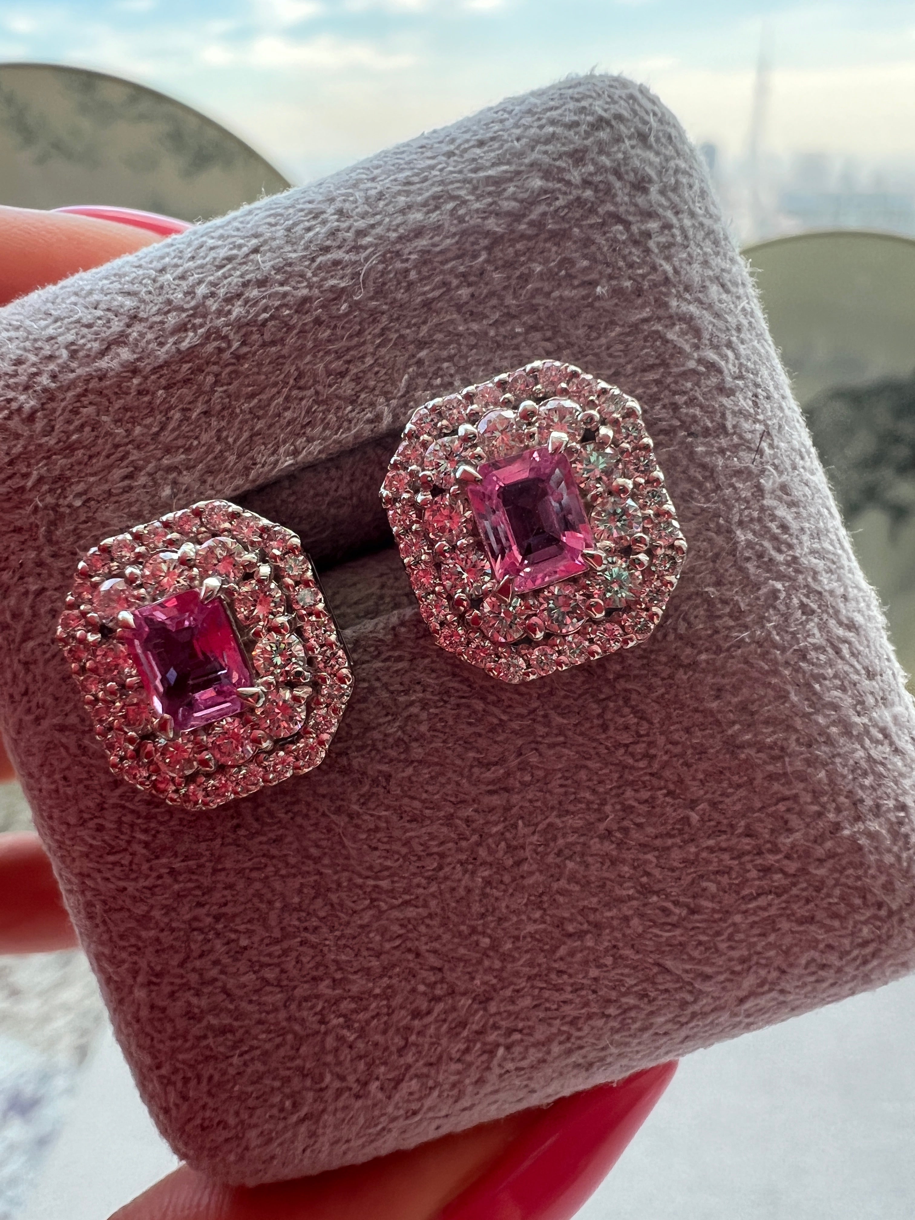 ［レカン］ピアス ピンクサファイア｜A Jewelry Box 公式通販サイト