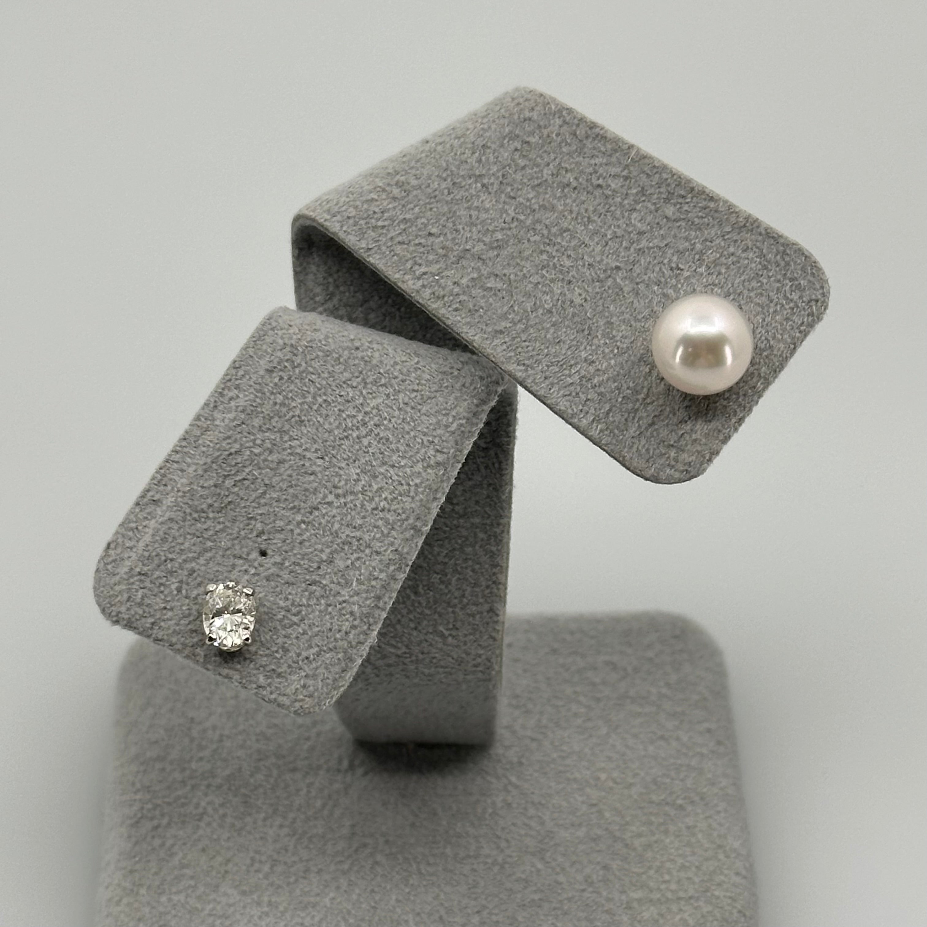 ［ひとつふたつ/PR/OV/HS/EM/PS］ピアス ダイヤ あこや真珠8mm｜A Jewelry Box 公式通販サイト
