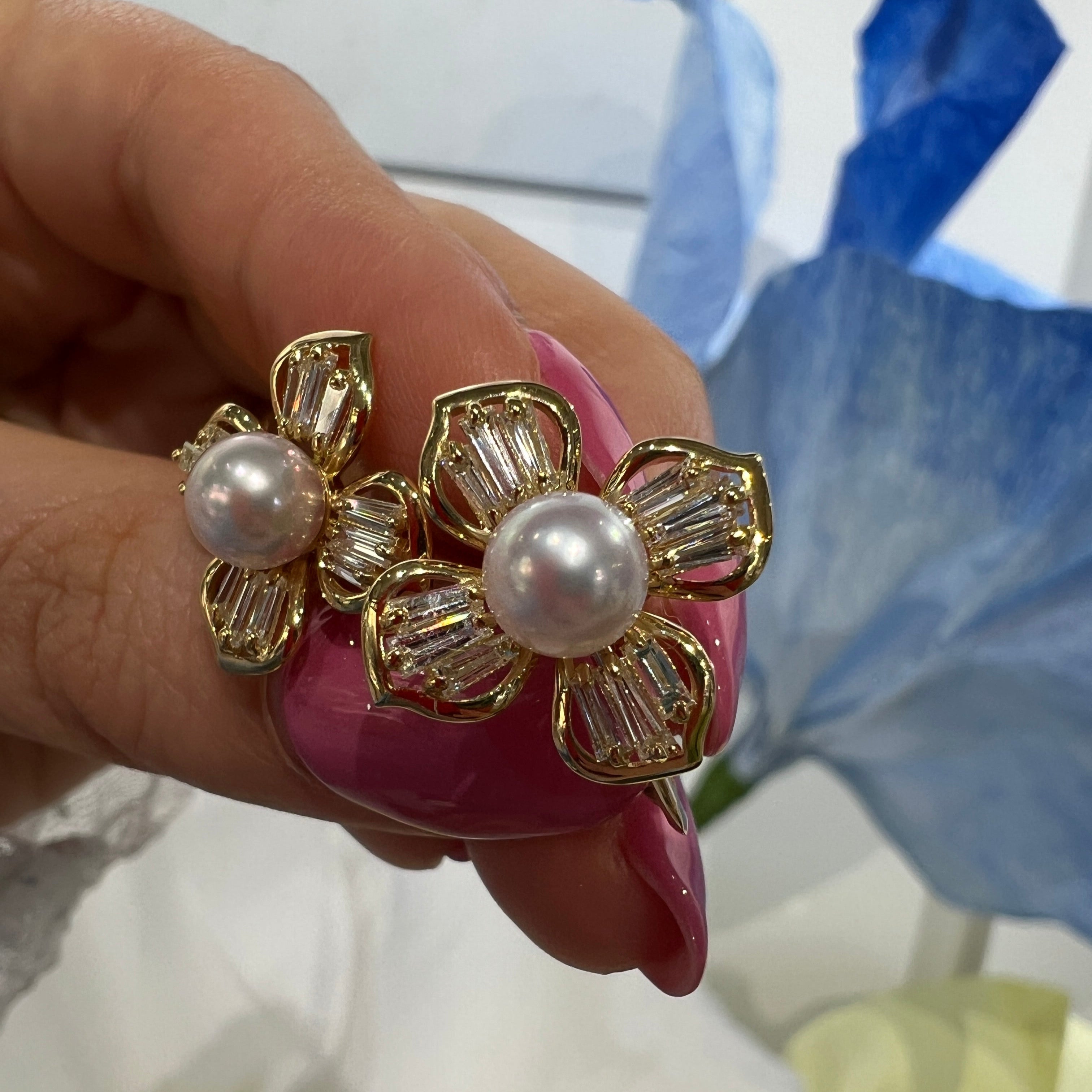 ［ポプリン］ピアス あこや6ミリ｜A Jewelry Box 公式通販サイト