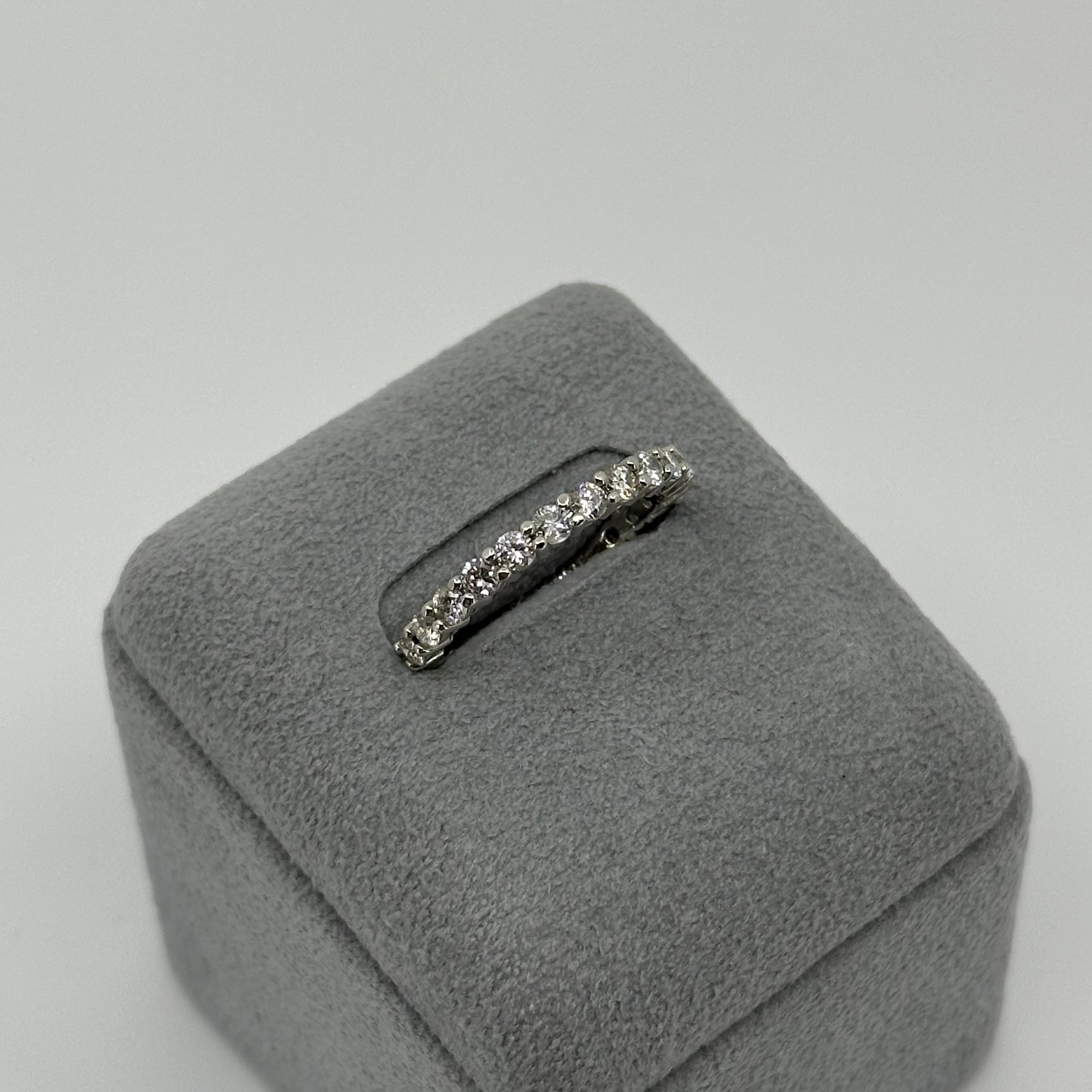スクレ］ ダイヤモンドハーフエタニティリング | A Jewelry Box公式