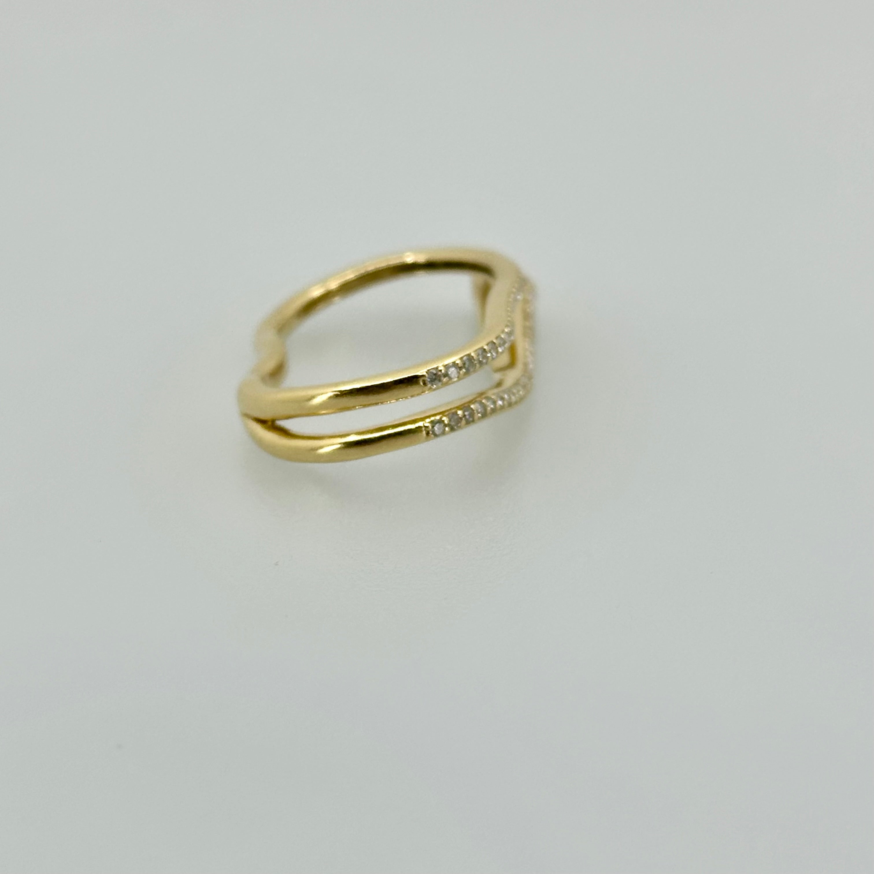 ［新作/シャイニーハグ］ リング ダイヤ