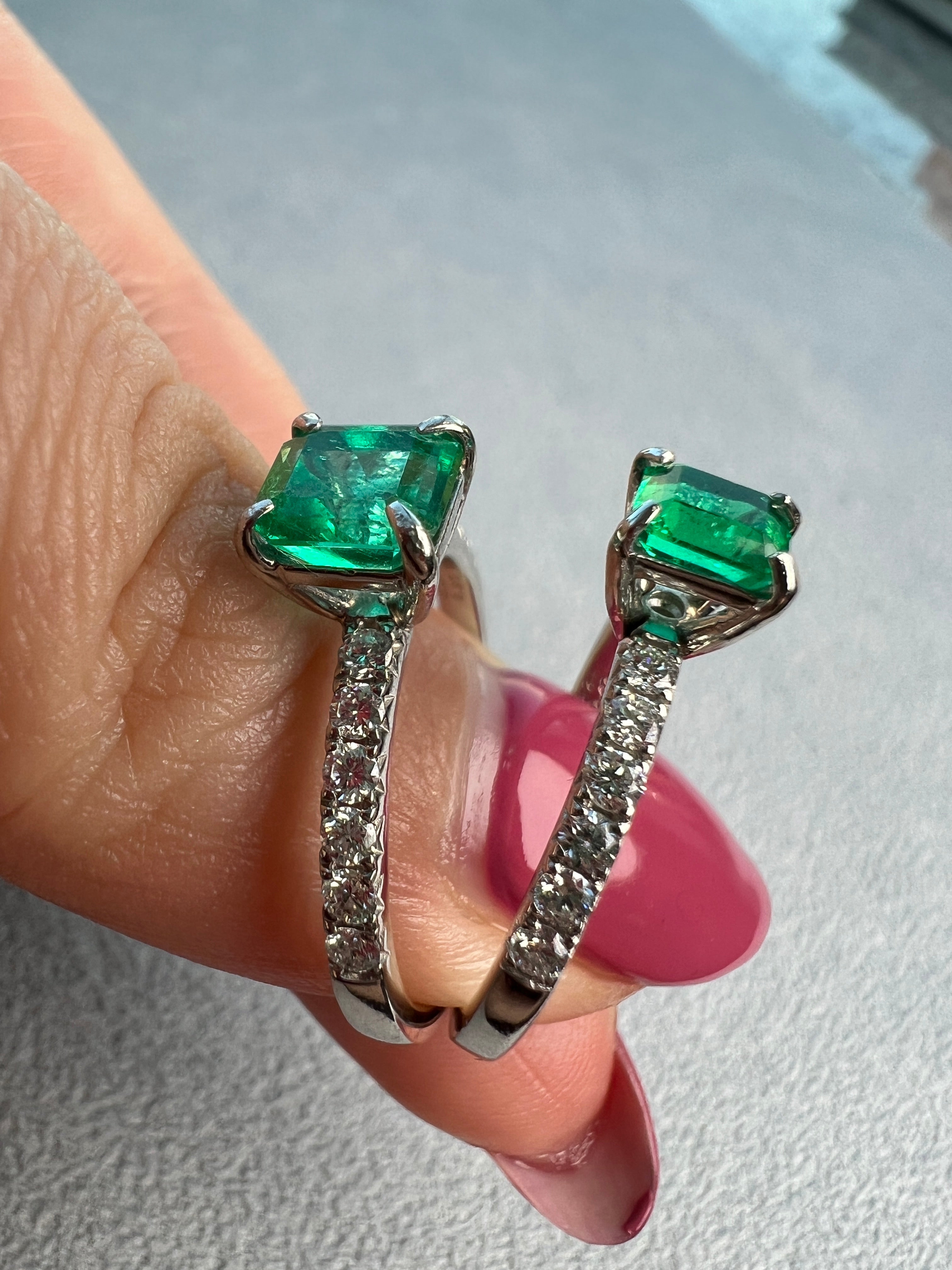 ［アルル］リング エメラルド 0.4ct SQ PT｜A Jewelry Box 公式通販サイト