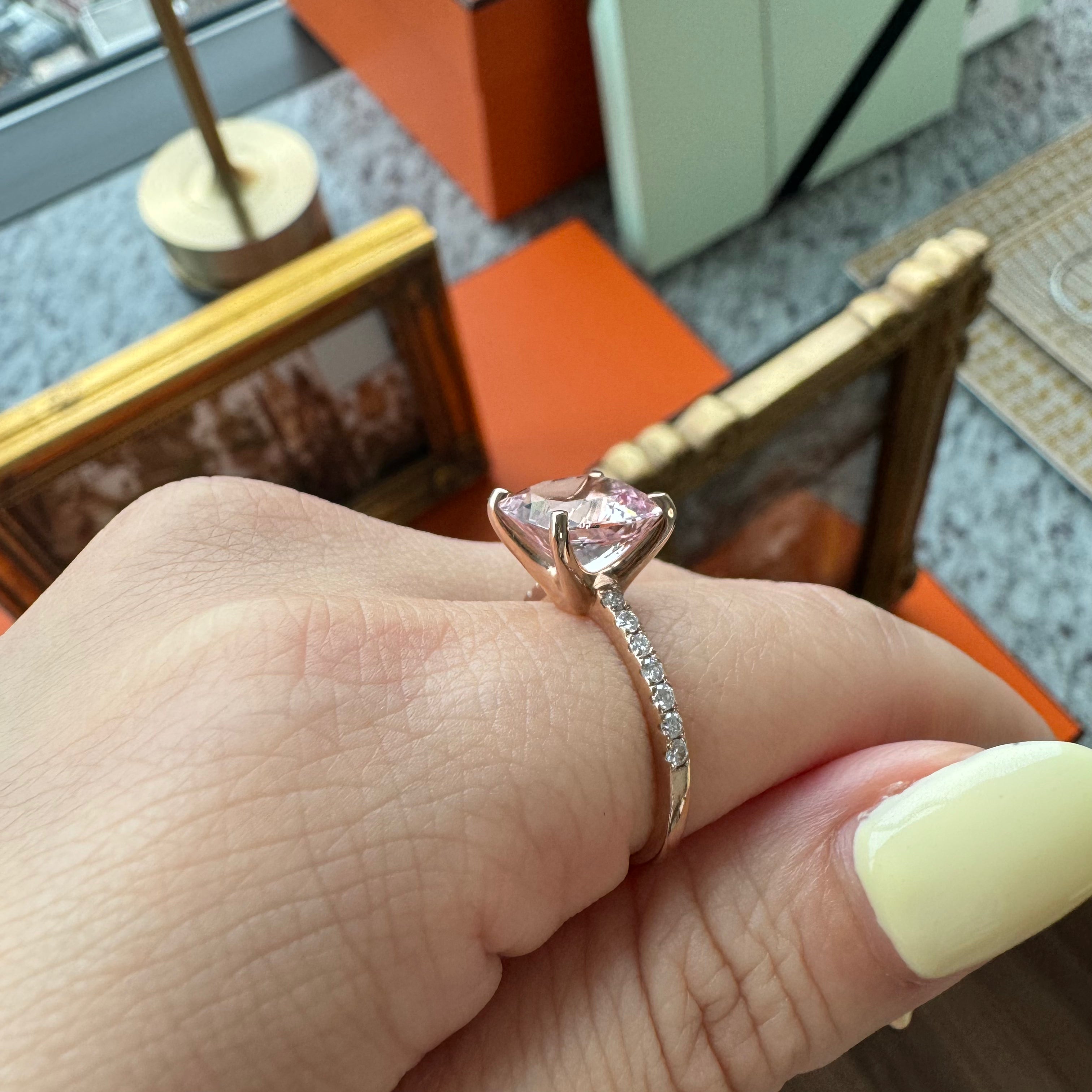 桃ごころ］リング モルガナイト | A Jewelry Box公式サイト｜櫻井彩子