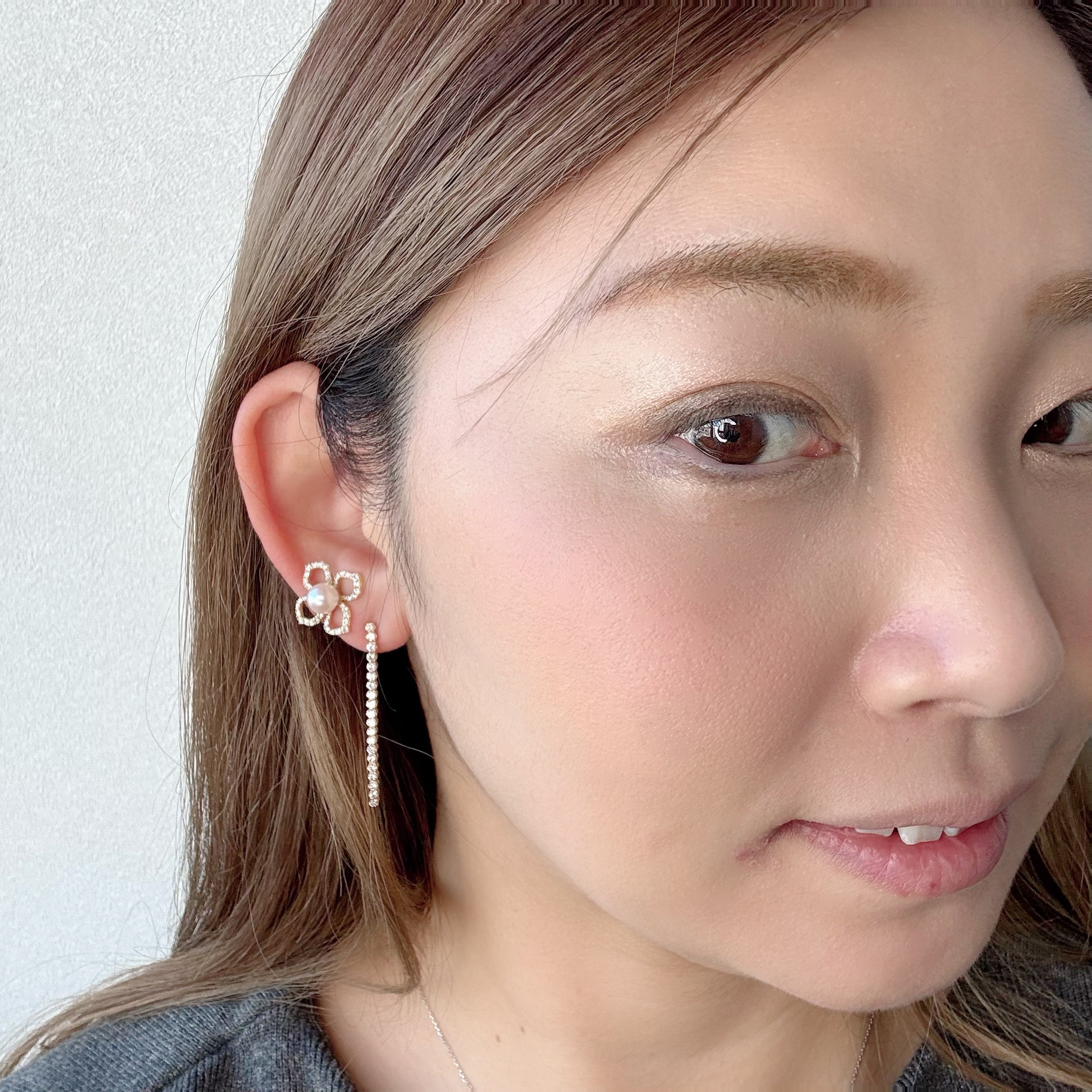 ［一点物/エタンスレ］ピアス ダイヤ 0.5ct前後×2｜A Jewelry Box 公式通販サイト