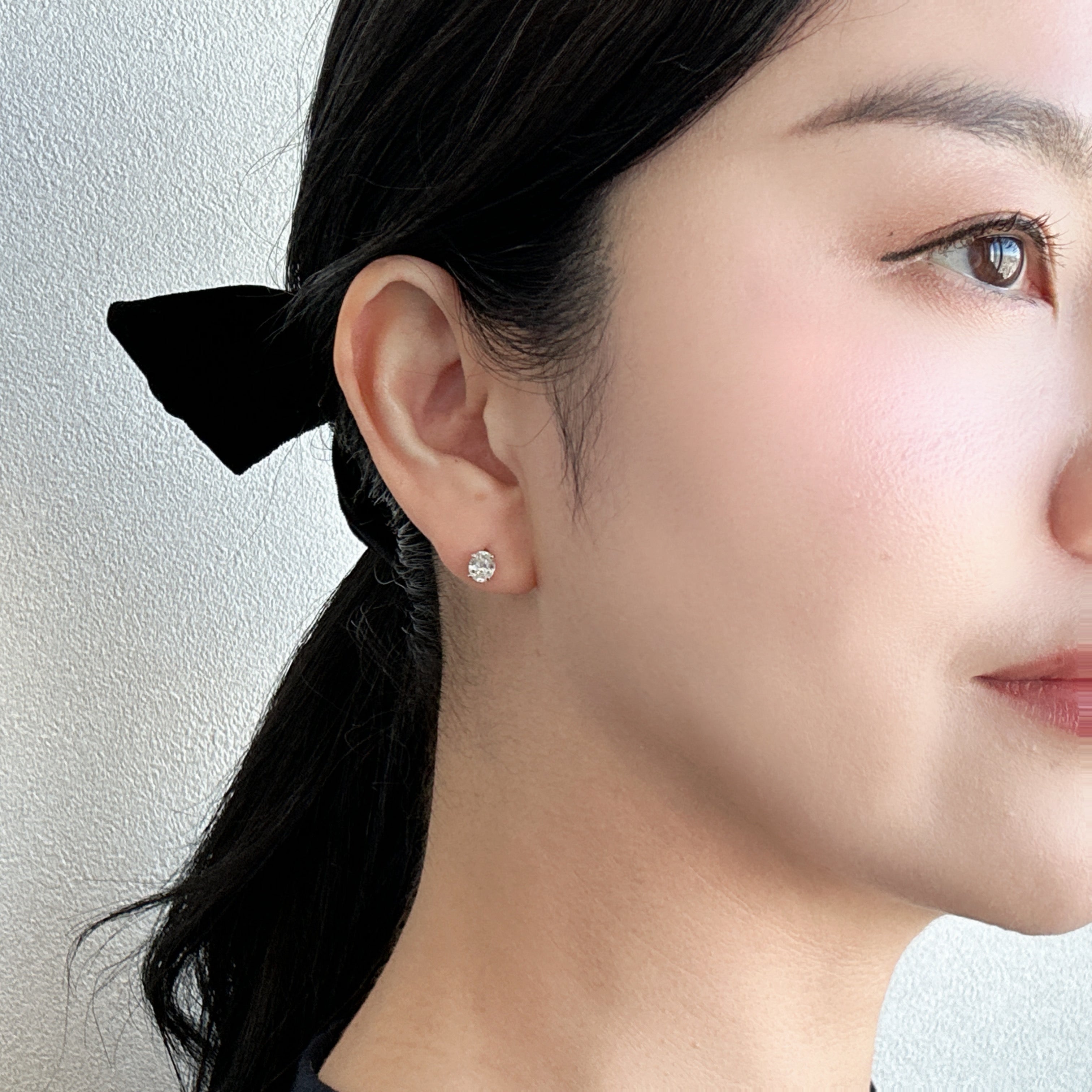 ［一点物/コリンヌ］ピアス ダイヤ 0.5ct×2 OV PT｜A Jewelry Box 公式通販サイト