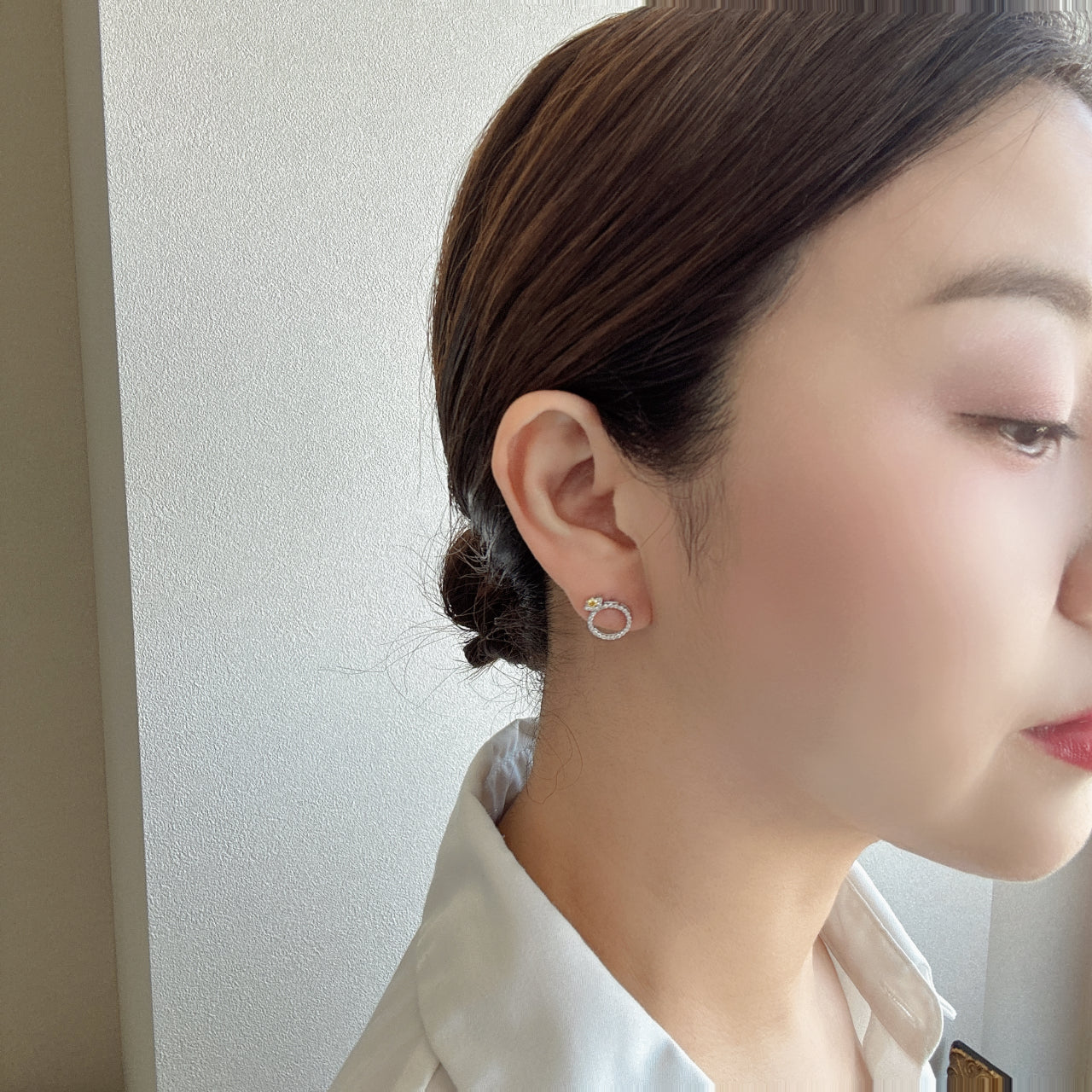 ラリオンス ピアス イエローダイヤ〜ノーソート(あやちゃんの結婚指輪みたいなピアス改作版）｜A Jewelry Box 公式通販サイト