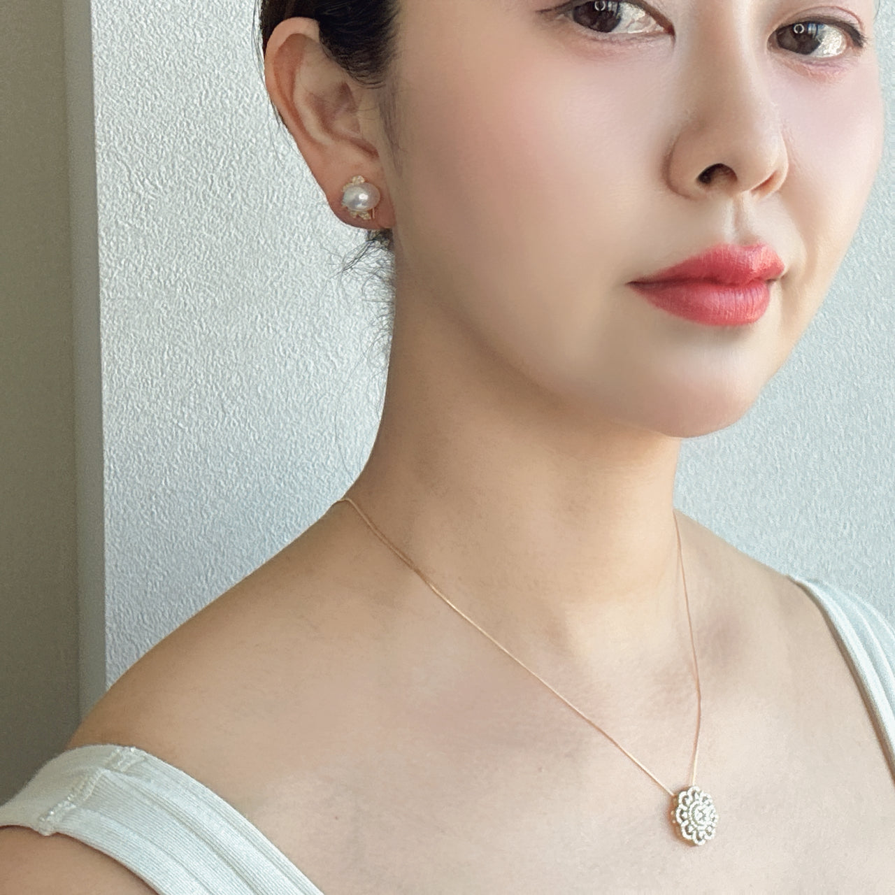 ［アマリリス］ピアス あこや真珠8mｍ｜A Jewelry Box 公式通販サイト