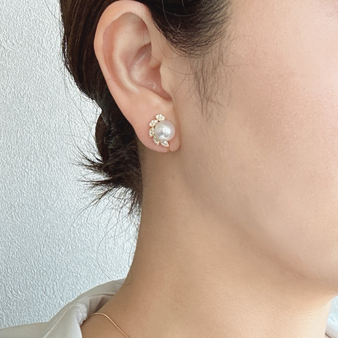 ［アマリリス］ピアス あこや真珠8mｍ｜A Jewelry Box 公式通販サイト