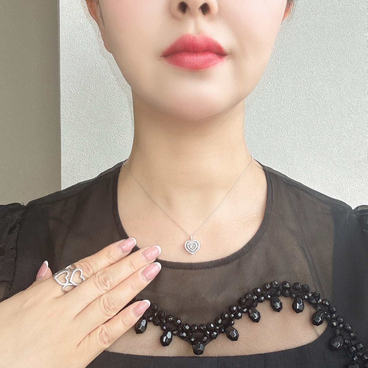 新作 リュタン ネックレス 中石0.3CT前後 HS〜G SI保証 ノーソート｜A Jewelry Box 公式通販サイト