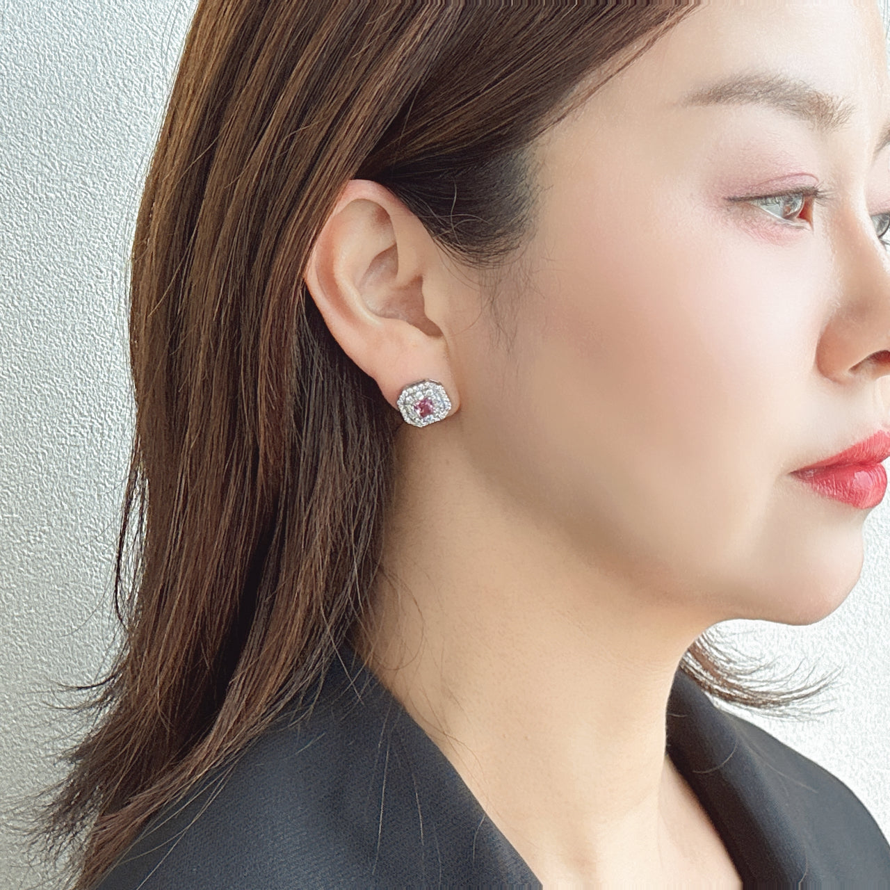 ［レカン］ピアス ピンクサファイア｜A Jewelry Box 公式通販サイト