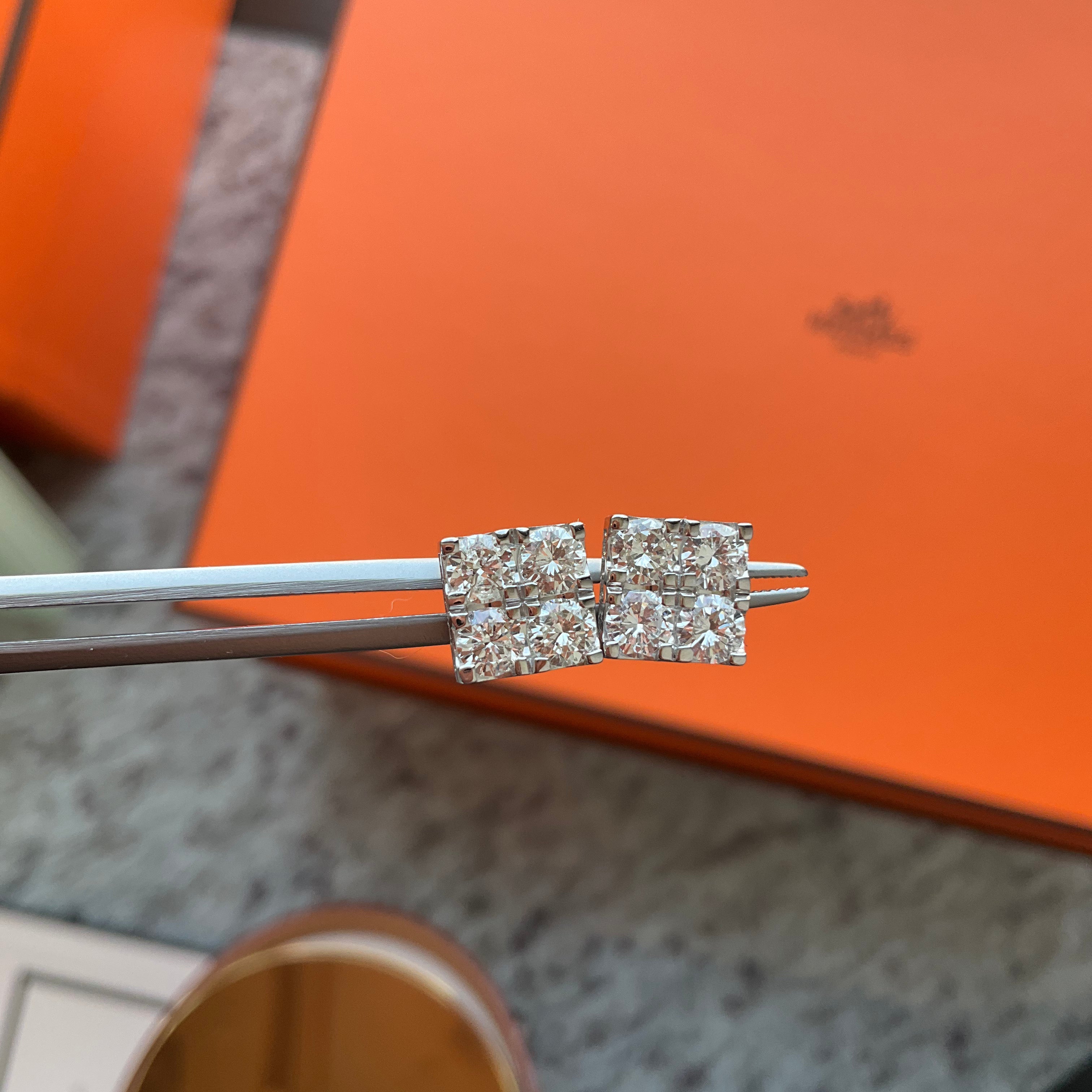 ワッフルピアス D0.9ct×2前後 SQ K18YG/K18WG/K18PG｜A Jewelry Box 公式通販サイト