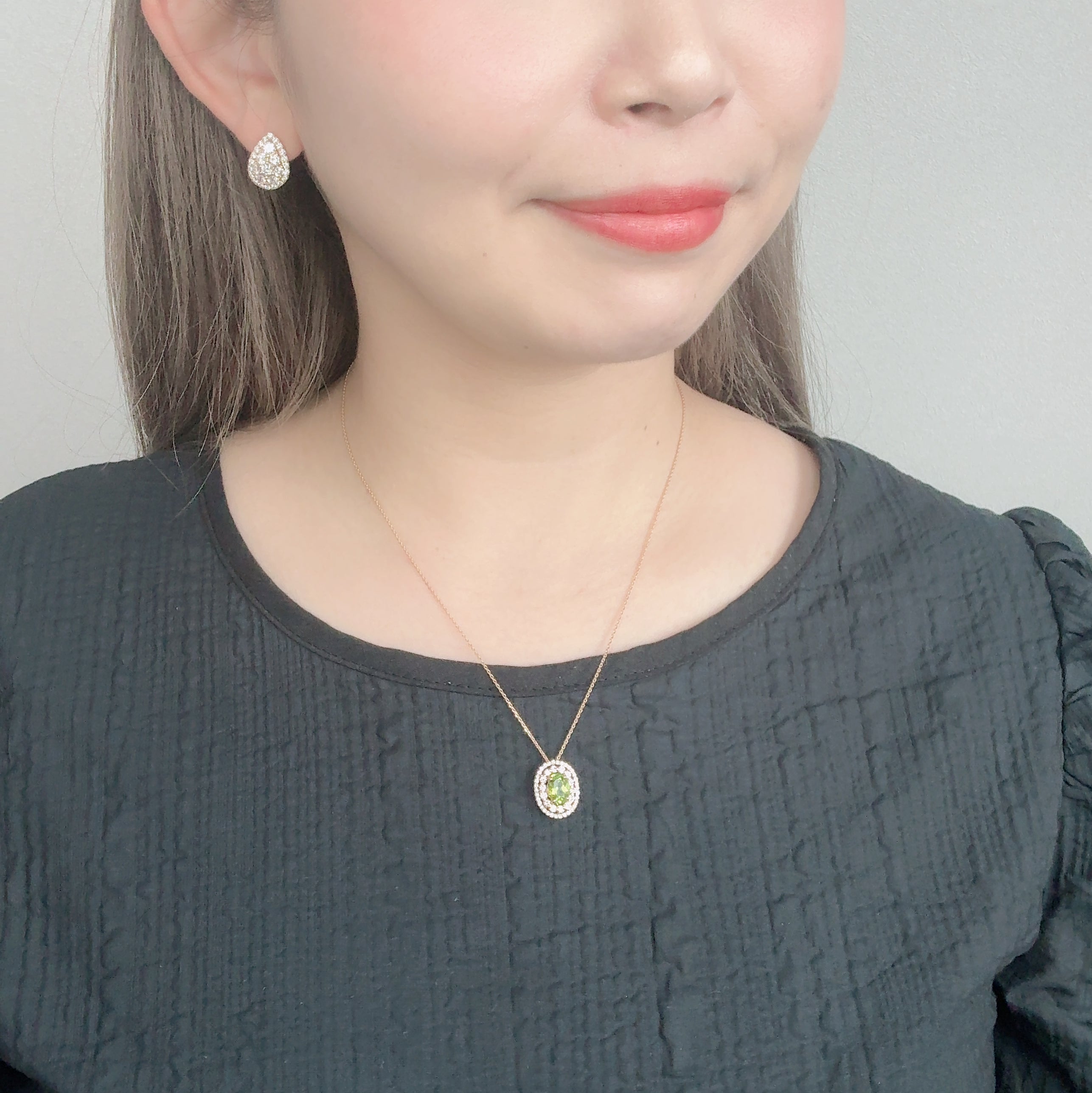 ソレイユ ペリドット 中石1CT前後 OV ネックレス｜A Jewelry Box 公式通販サイト