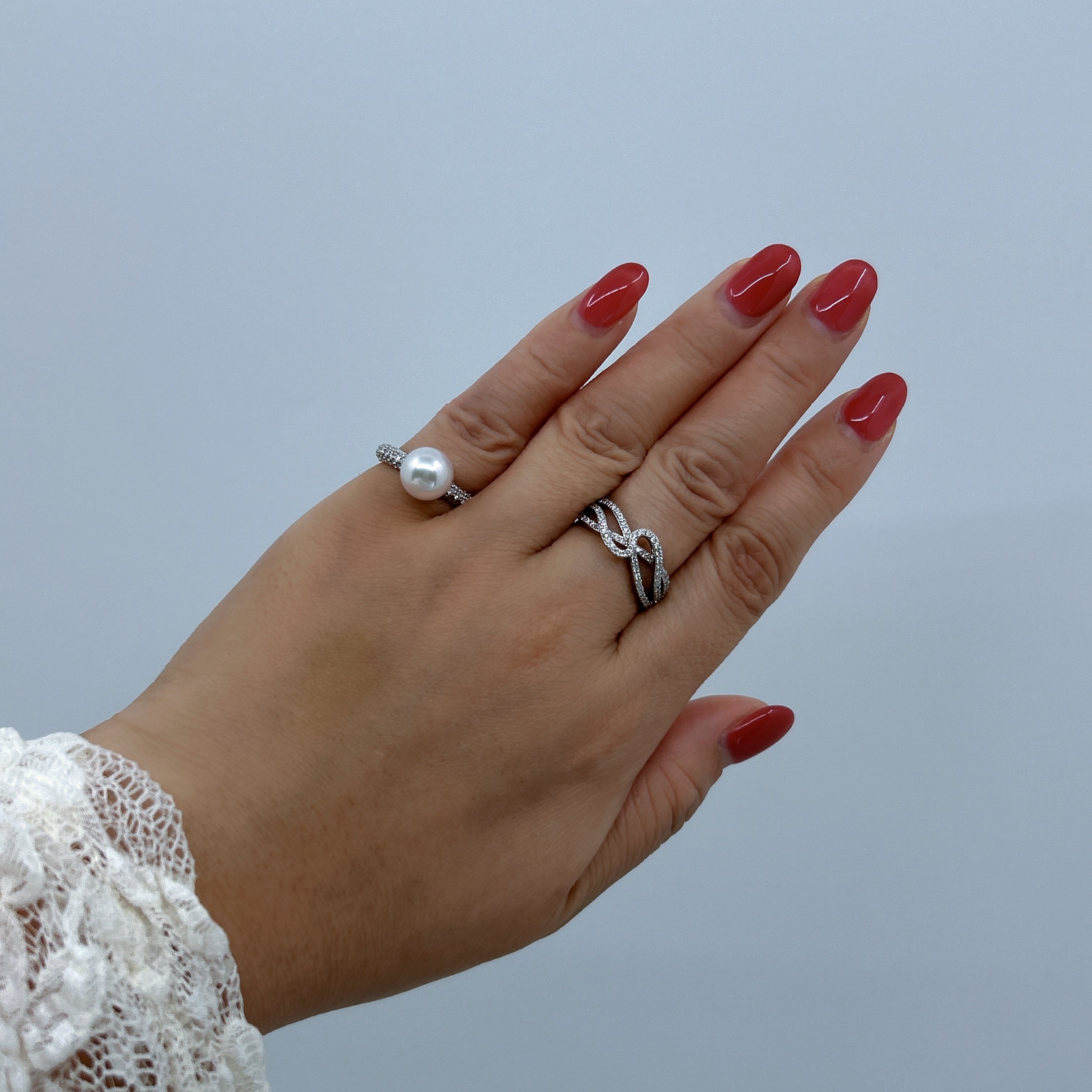 サンベリーナ パヴェ〜希少あこや真珠 8ミリ｜A Jewelry Box 公式通販サイト