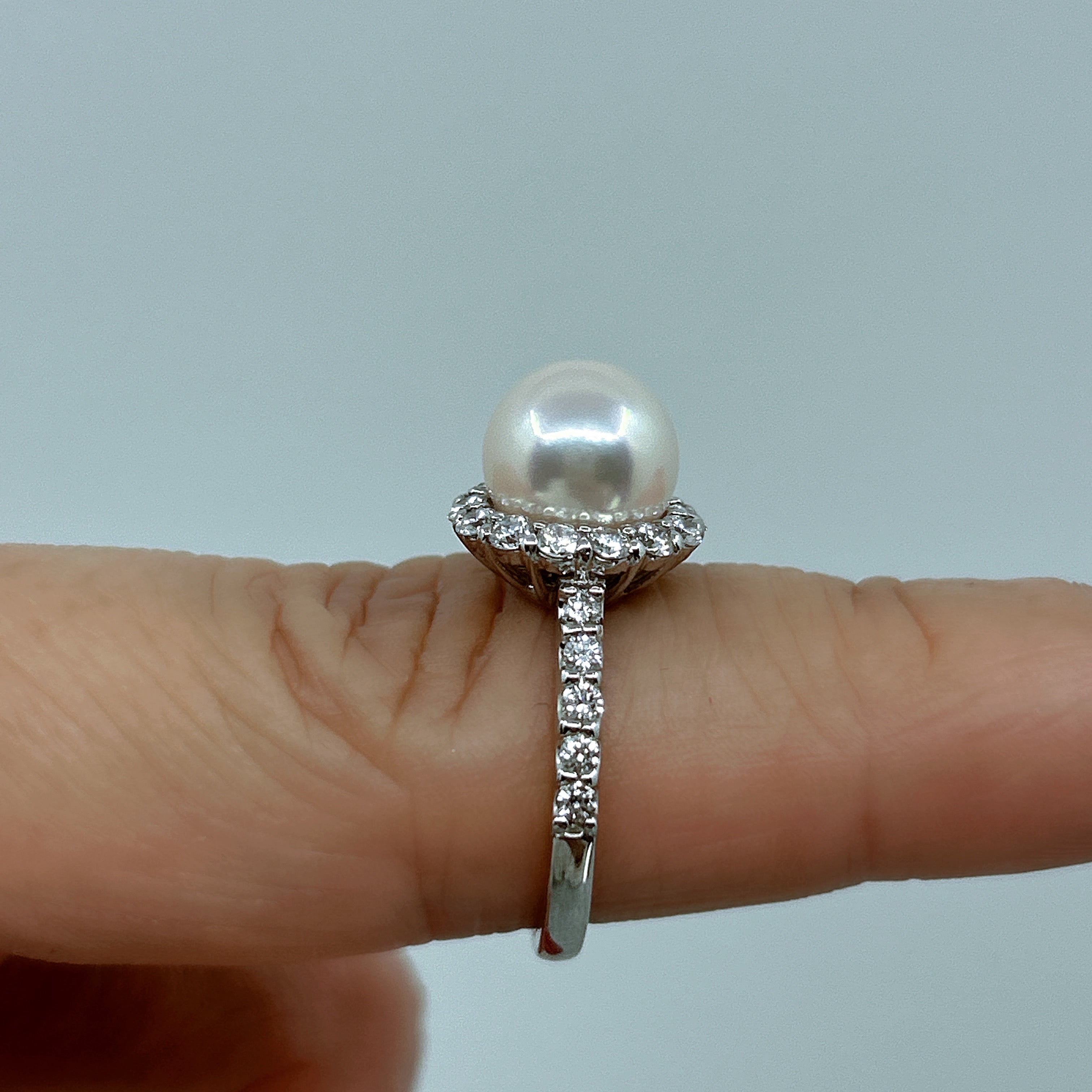 あこや真珠8ミリ キャサリン妃巻 リング｜A Jewelry Box 公式通販サイト