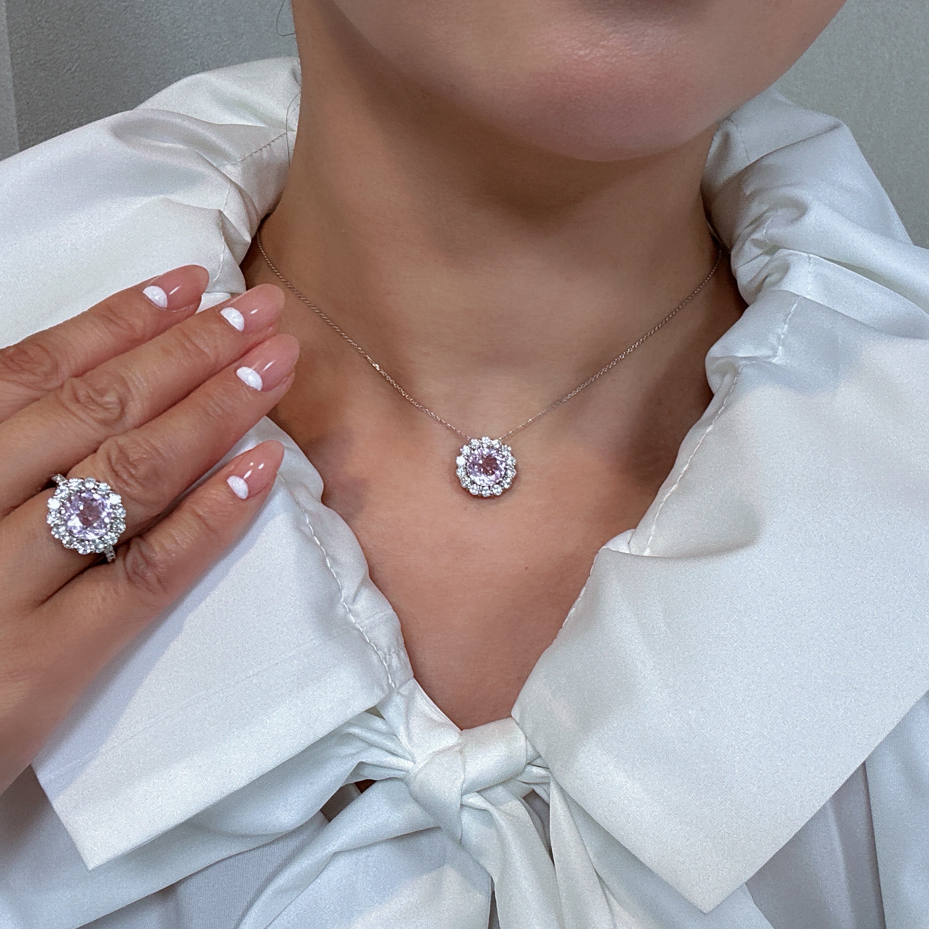 【2本限定/廃盤/まんまるちゃん】リング クンツァイト 中石3ct前後 RO｜A Jewelry Box 公式通販サイト