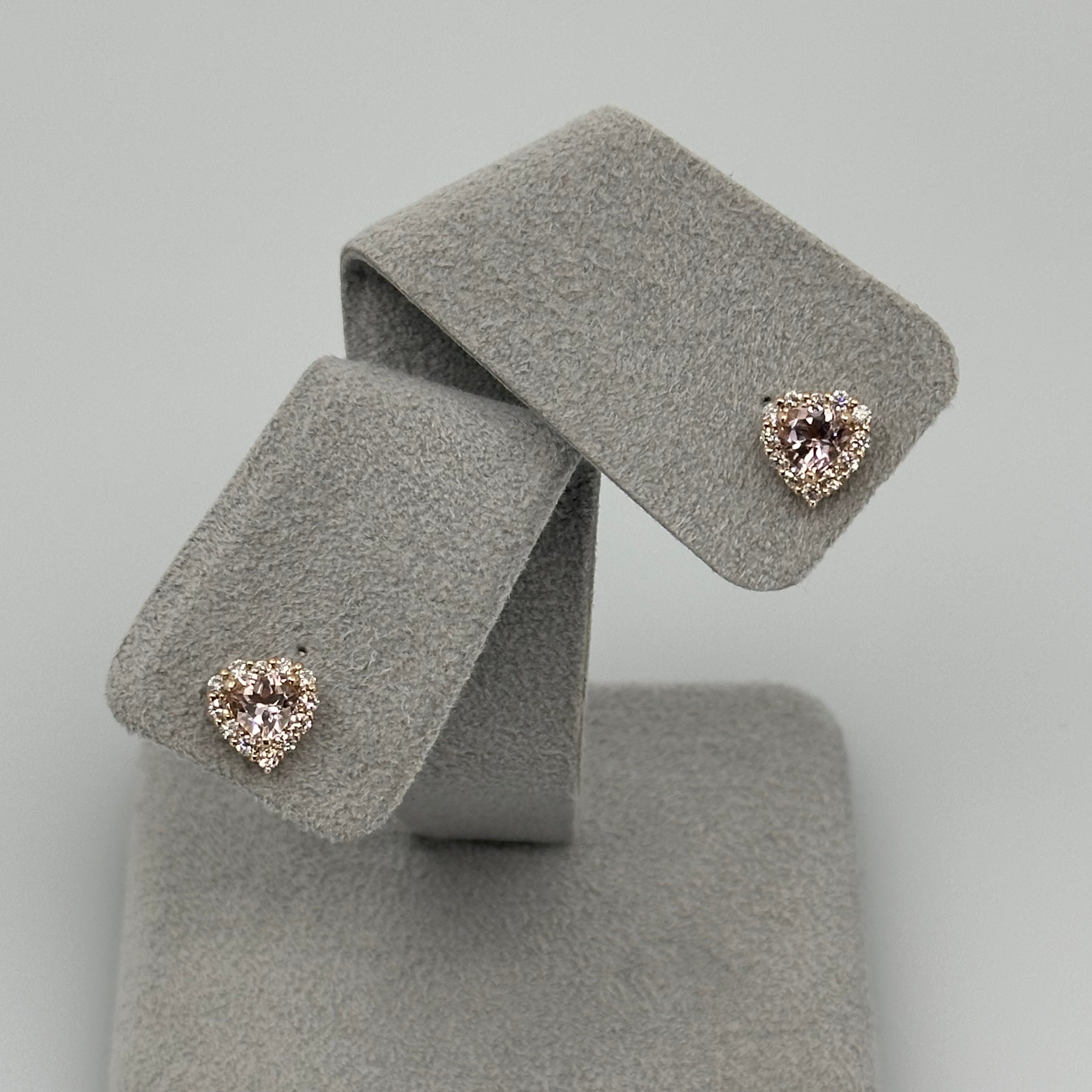 ［新作/個数限定］ピアス　モルガナイト HS MO/PG　AQ/PT