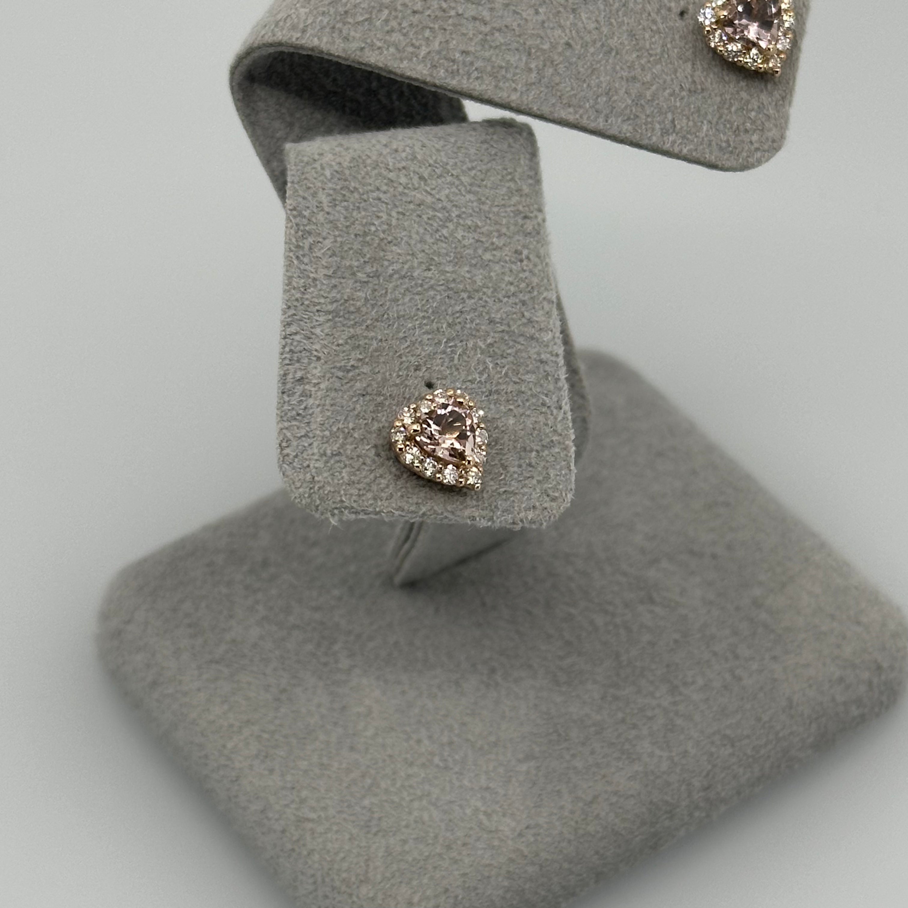 ［新作/個数限定］ピアス　モルガナイト HS MO/PG　AQ/PT