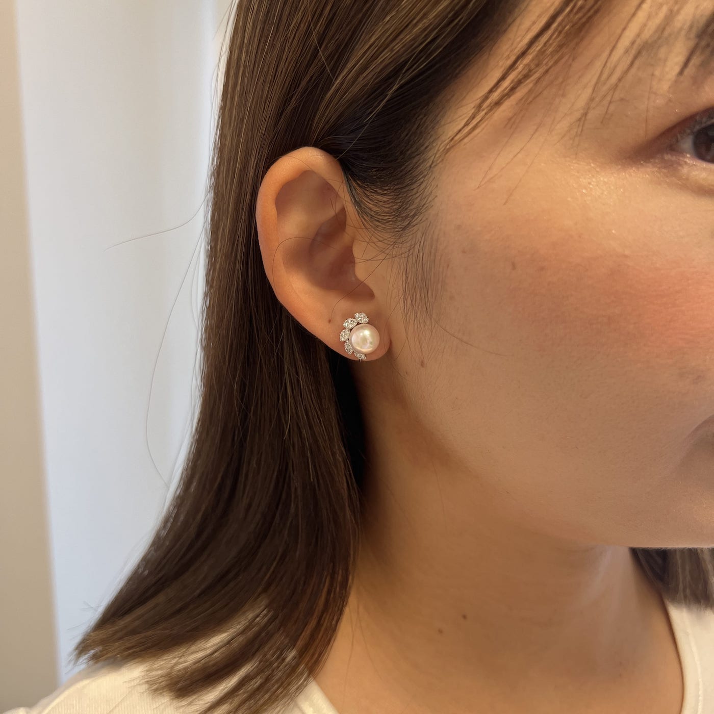 ［アマリリス］ピアス あこや真珠8mｍ｜A Jewelry Box 公式通販サイト