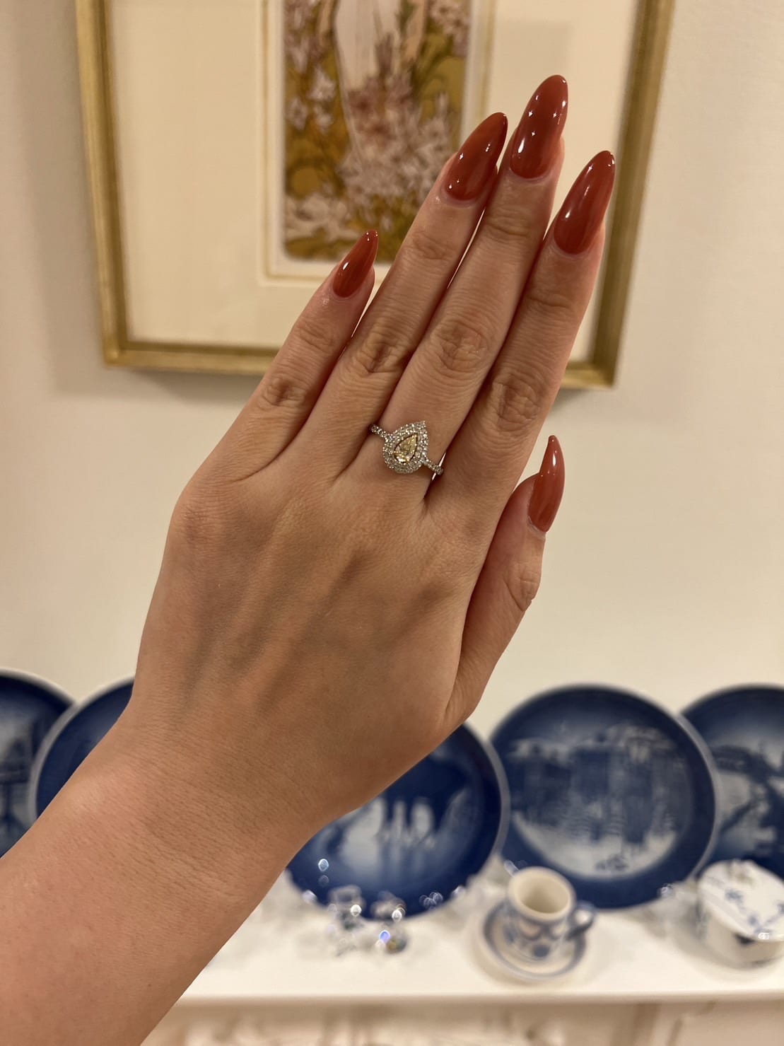 PS　ダイヤ　パヴェ取り巻きリング　CGLソーティング付き　VERY　LIGHT　YELLOW　SI1｜A Jewelry Box 公式通販サイト