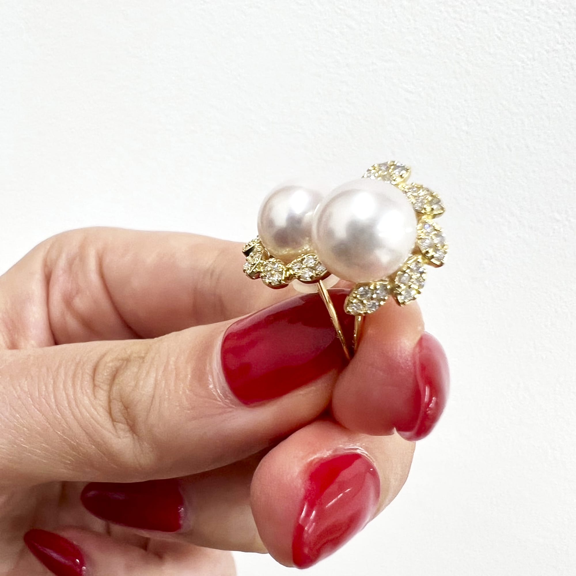 ［アマリリス］ピアス あこや真珠8mｍ｜A Jewelry Box 公式通販サイト