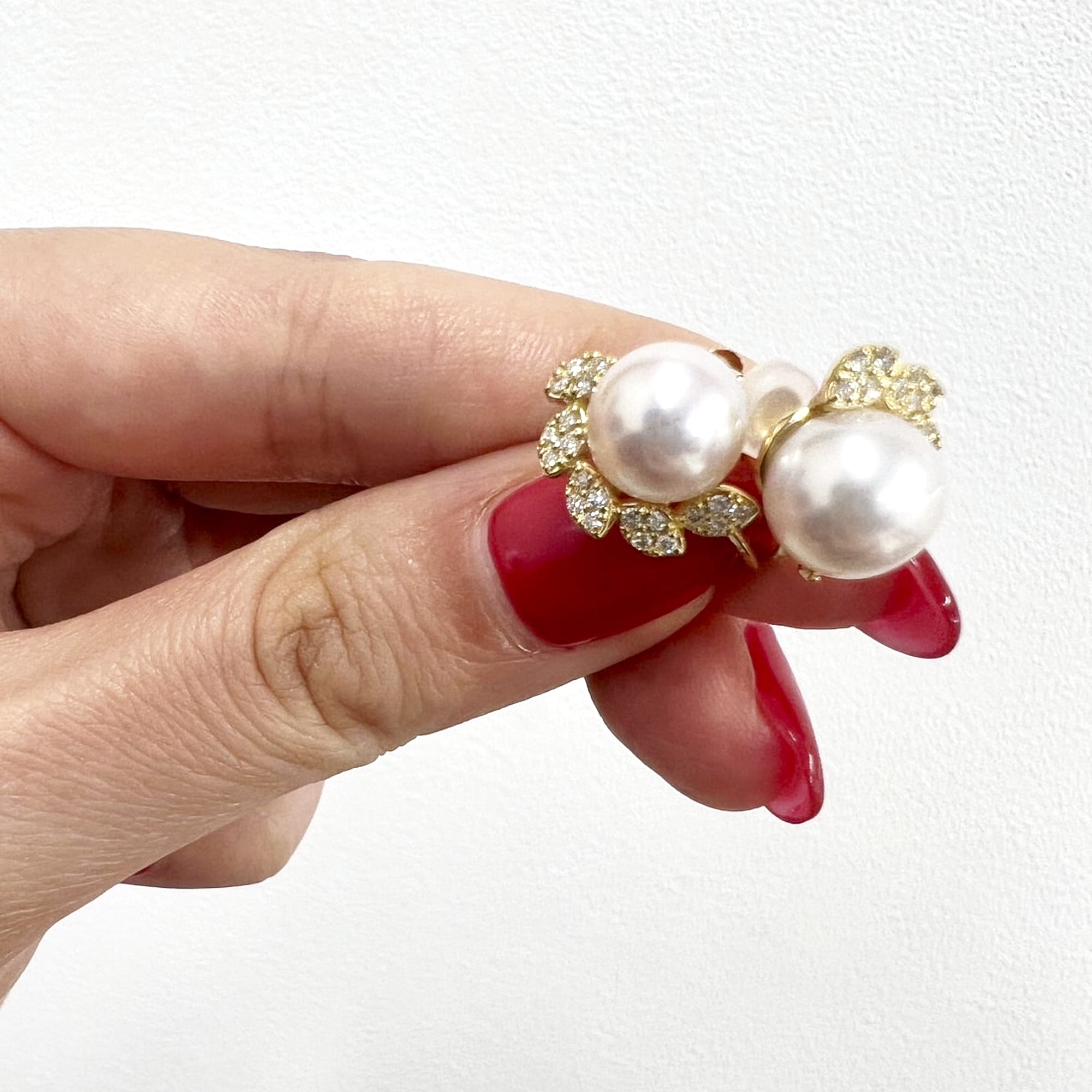 ［アマリリス］ピアス あこや真珠8mｍ｜A Jewelry Box 公式通販サイト