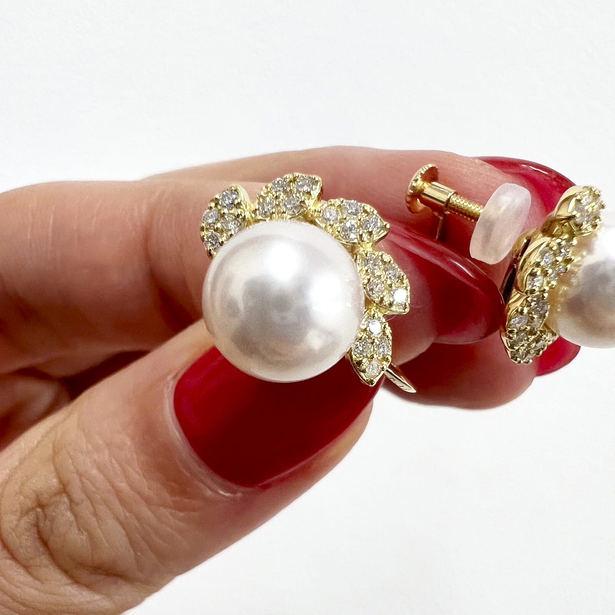 ［アマリリス］ピアス あこや真珠8mｍ｜A Jewelry Box 公式通販サイト