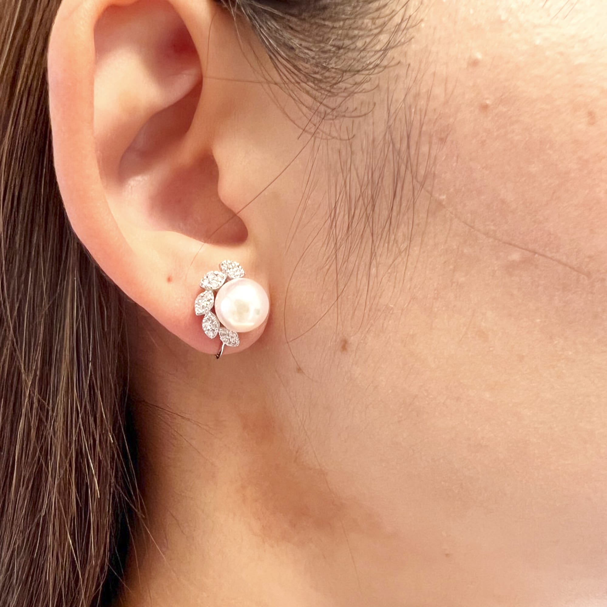 ［アマリリス］ピアス あこや真珠8mｍ｜A Jewelry Box 公式通販サイト