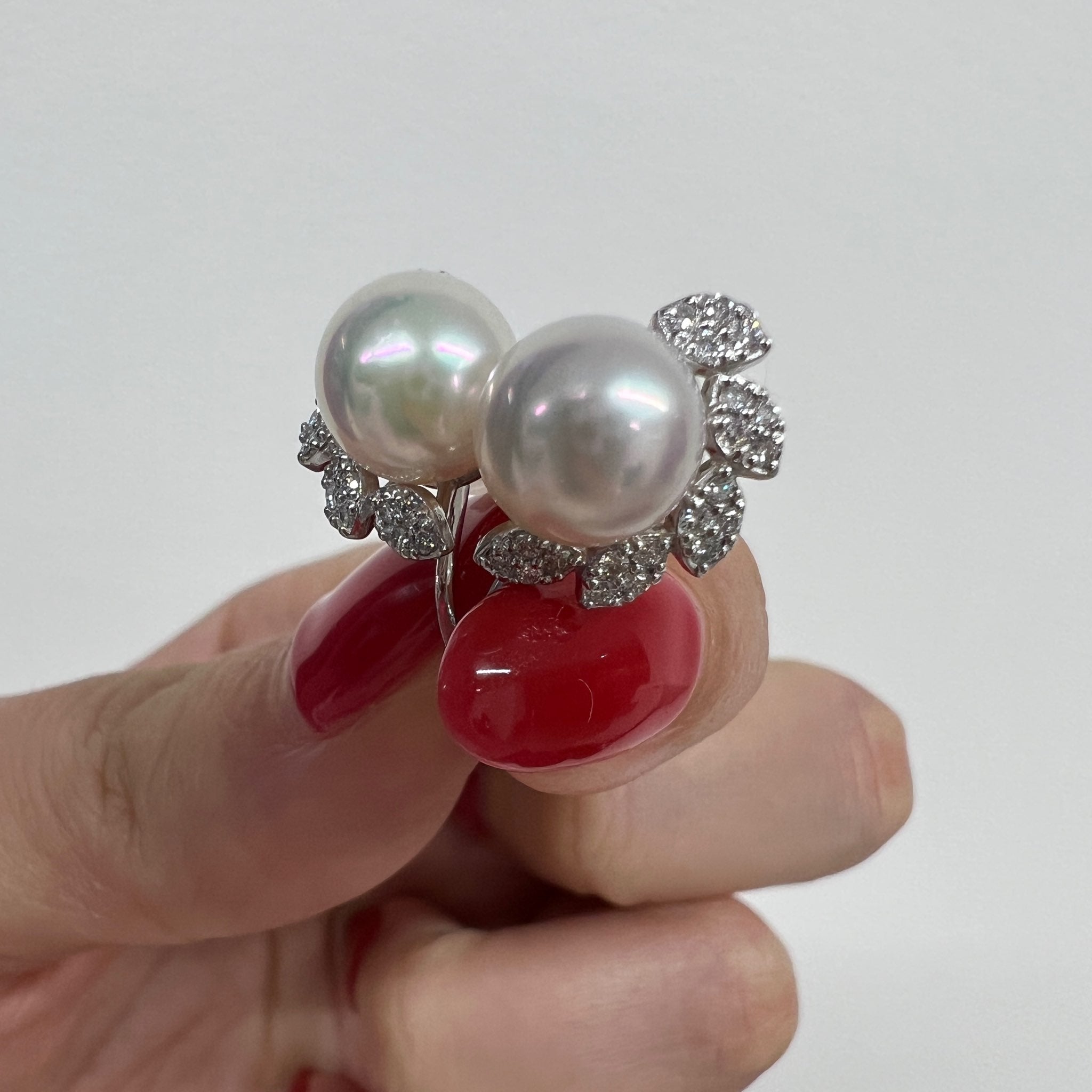 ［アマリリス］ピアス あこや真珠8mｍ｜A Jewelry Box 公式通販サイト