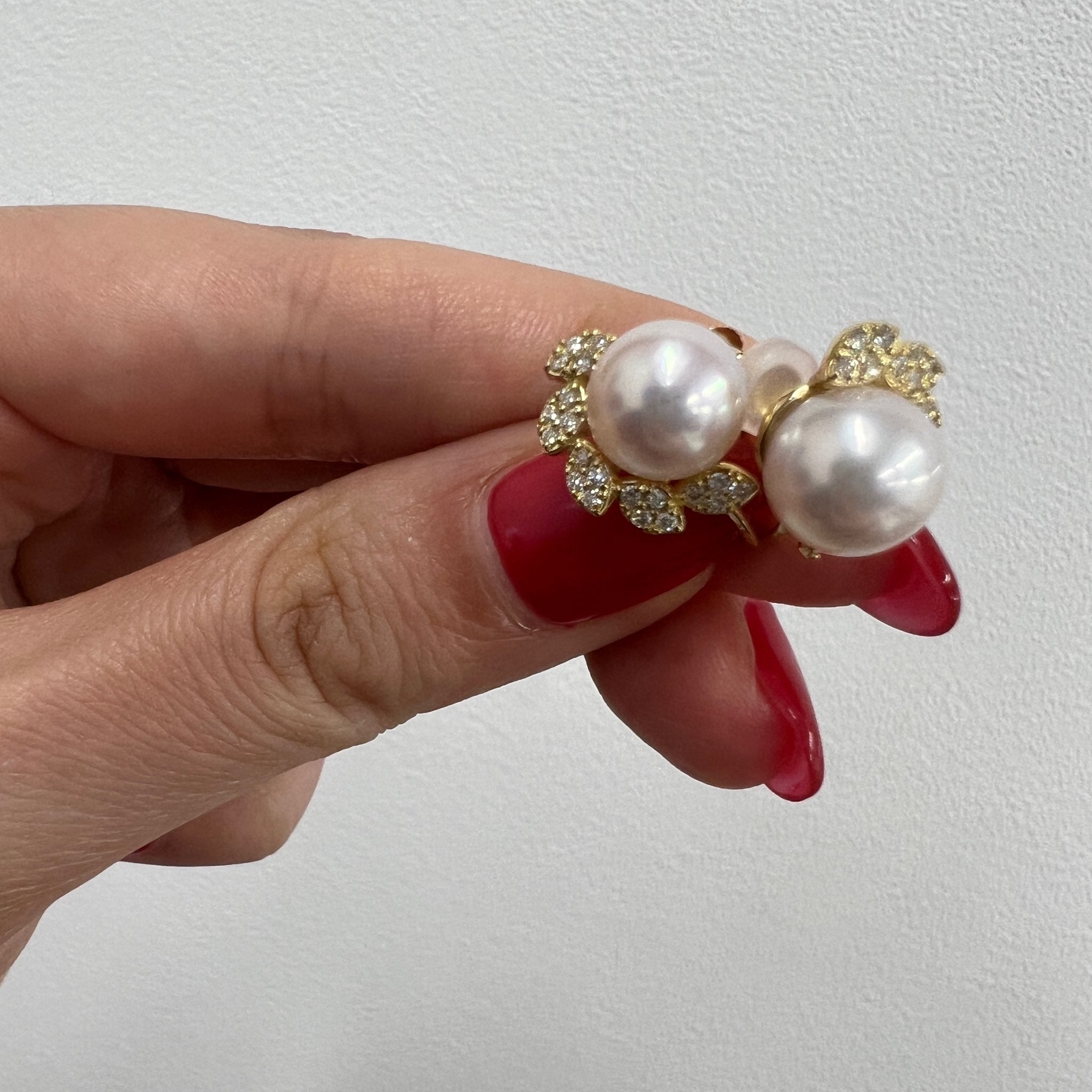 ［アマリリス］ピアス あこや真珠8mｍ｜A Jewelry Box 公式通販サイト