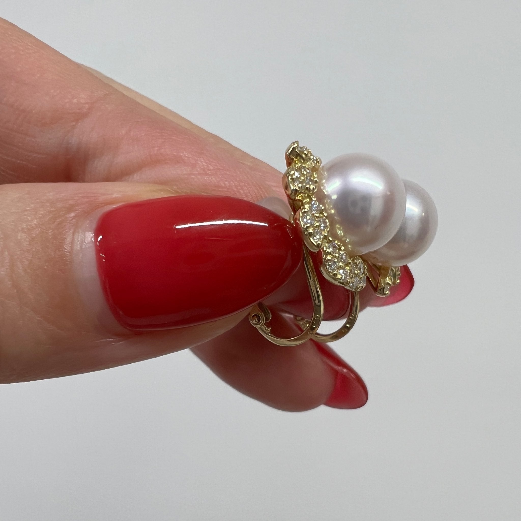 ［アマリリス］ピアス あこや真珠8mｍ｜A Jewelry Box 公式通販サイト