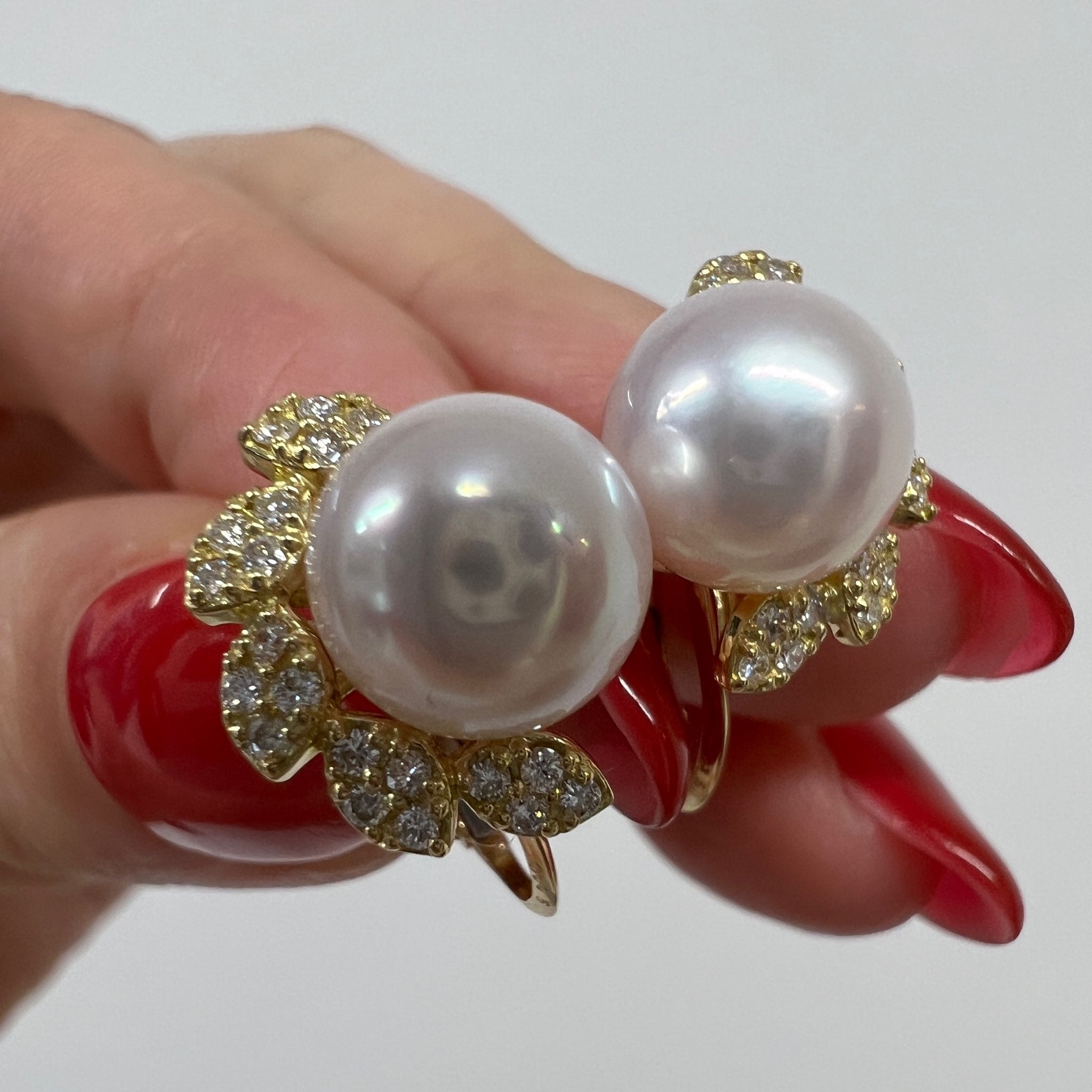 ［アマリリス］ピアス あこや真珠8mｍ｜A Jewelry Box 公式通販サイト