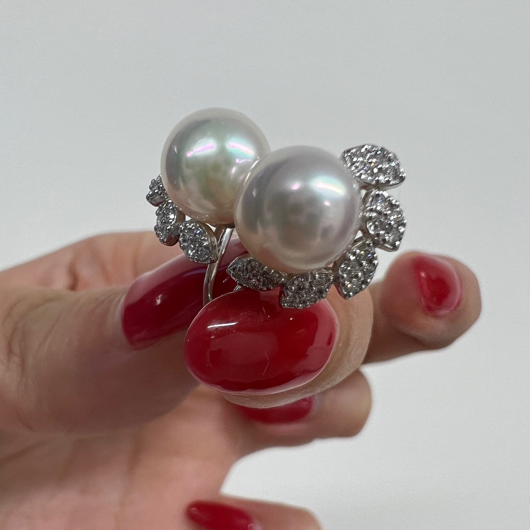 ［アマリリス］ピアス あこや真珠8mｍ｜A Jewelry Box 公式通販サイト