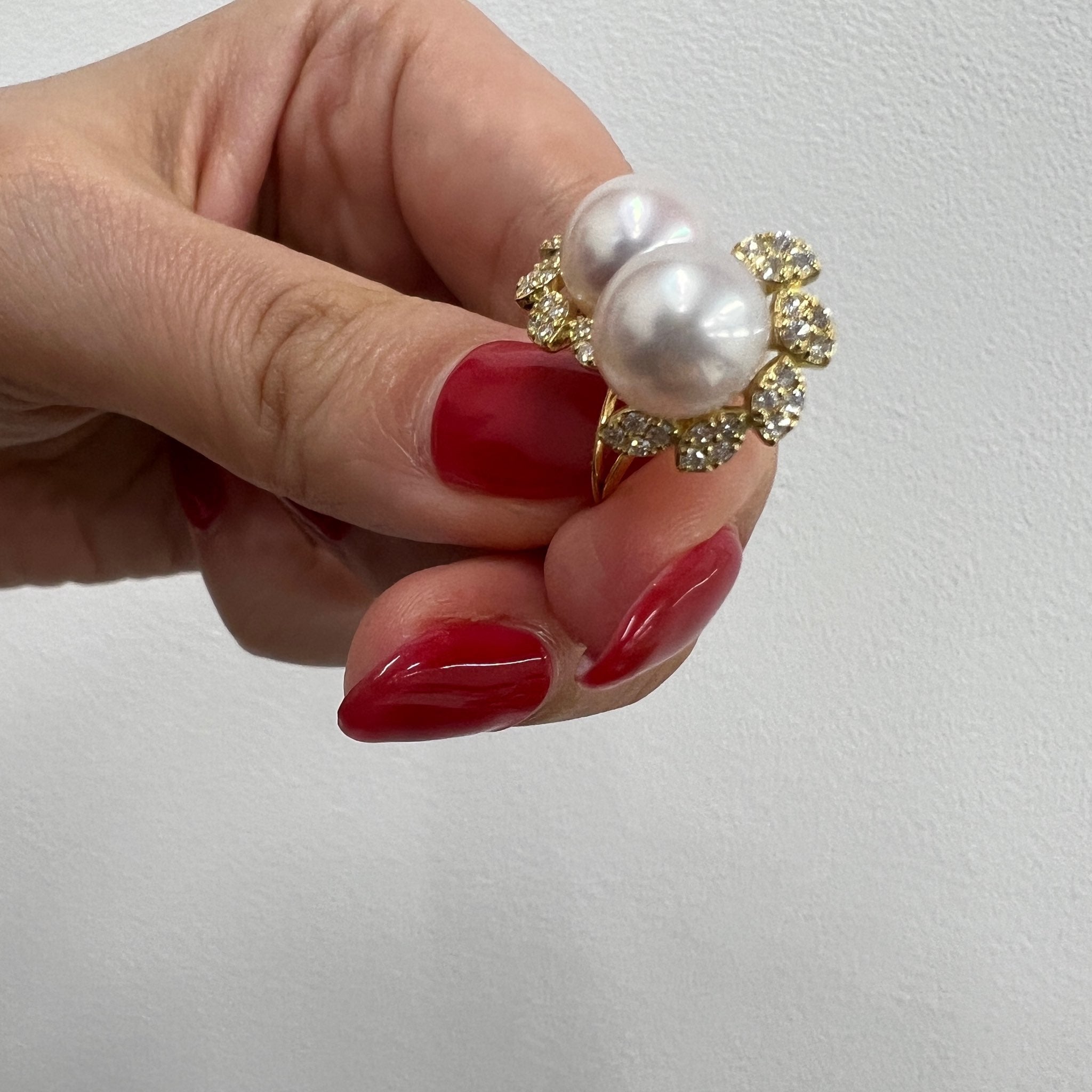 ［アマリリス］ピアス あこや真珠8mｍ｜A Jewelry Box 公式通販サイト