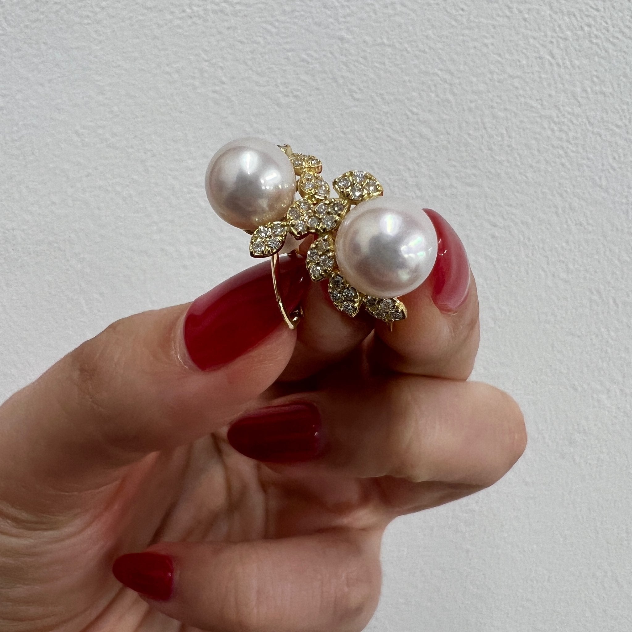 ［アマリリス］ピアス あこや真珠8mｍ｜A Jewelry Box 公式通販サイト