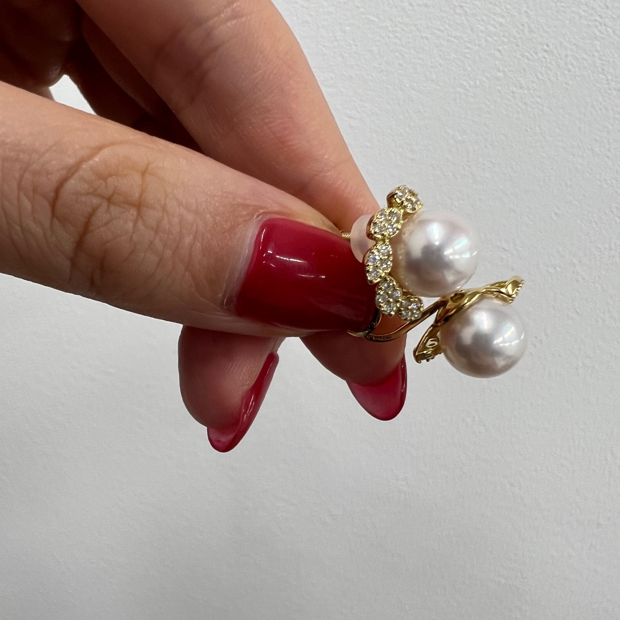 ［アマリリス］ピアス あこや真珠8mｍ｜A Jewelry Box 公式通販サイト