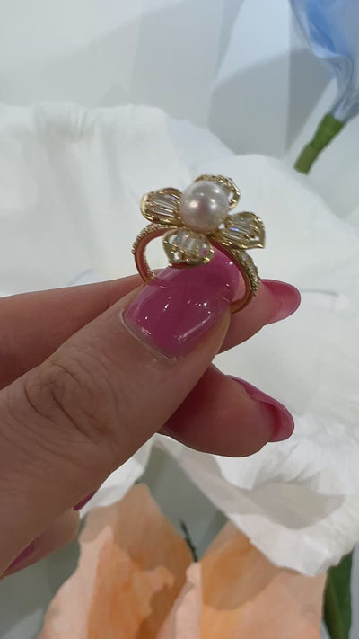 ［ポプリン］リング あこや6ミリ｜A Jewelry Box 公式通販サイト