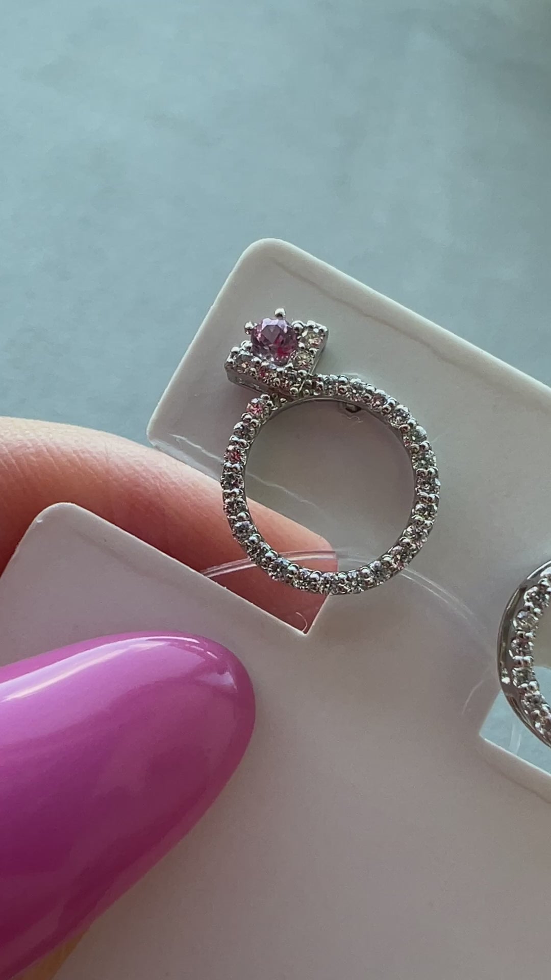 ラリオンス ピアス ピンクサファイア（あやちゃんの結婚指輪みたいなピアス）｜A Jewelry Box 公式通販サイト
