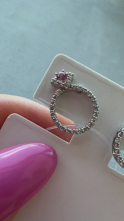 ラリオンス ピアス ピンクサファイア（あやちゃんの結婚指輪みたいなピアス）｜A Jewelry Box 公式通販サイト